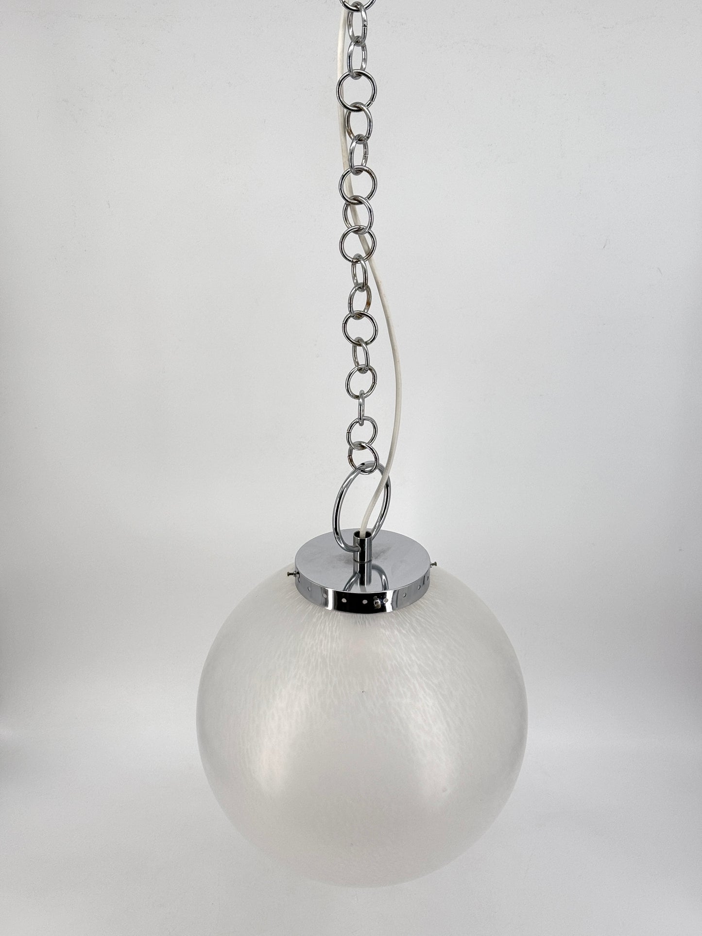 Space Age Design Kugellampe aus Muranoglas, Italien 1970er