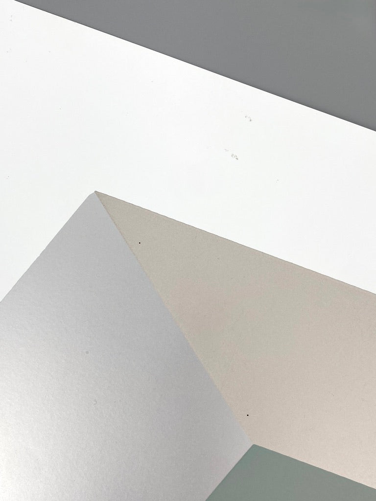 Konkrete Kunst Siebdruck mit Prägedruck von Joachim Albrecht (1913‒1997), Deutschland 1970