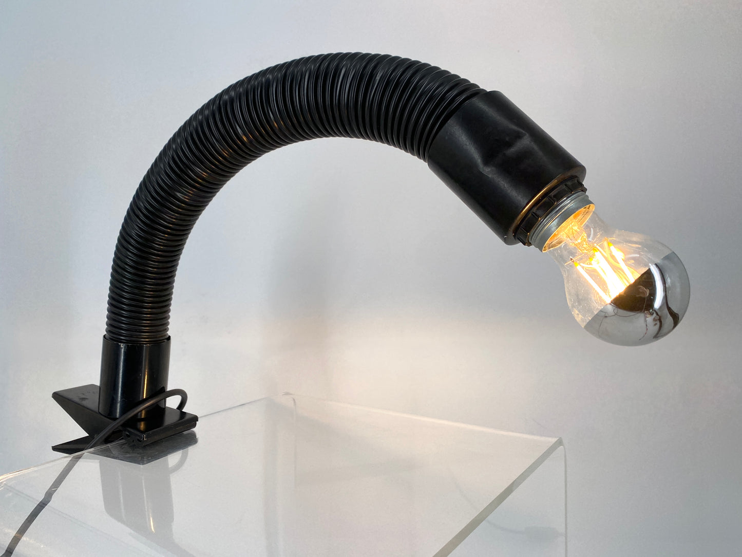 "Cobra" Tischlampe mit Klemmfuß im Space Age Design, 1970er