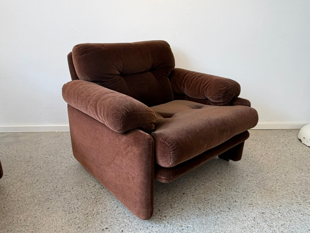 Sofa und 2-Sitzer Sofa "Coronado" von Tobia Scarpa für B&B Italia, 1970er