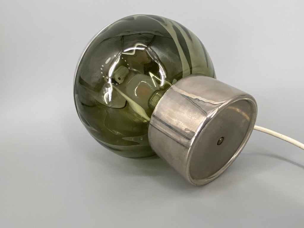 Ungewöhnliche Space Age Tischlampe in Kugelform 1970er