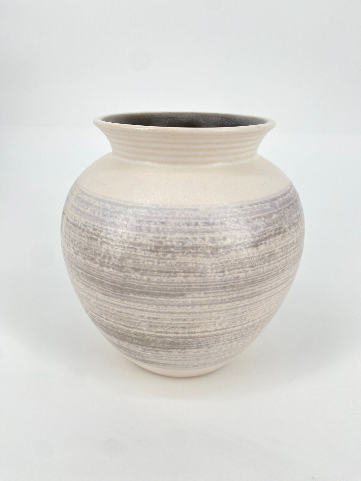 * VASE KERAMIK VEB HALDENSLEBEN 2984A GRAU STUDIOKERAMIK VINTAGE TON RETRO