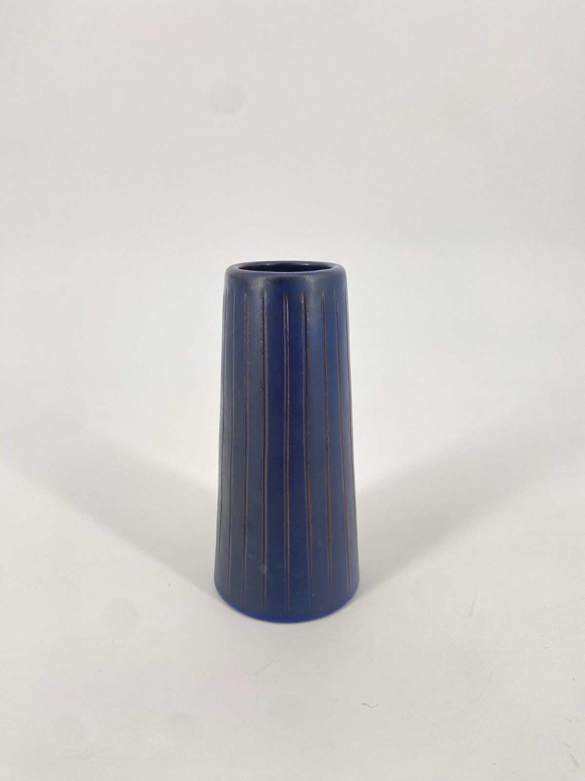 * VASE KERAMIK BLAU KLEIN VINTAGE MID CENTURY VINTAGE 60ER 70ER