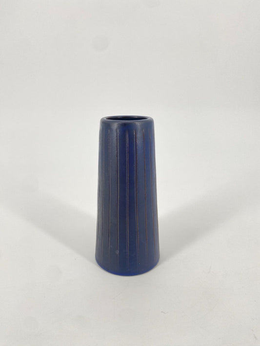 * VASE KERAMIK BLAU KLEIN VINTAGE MID CENTURY VINTAGE 60ER 70ER