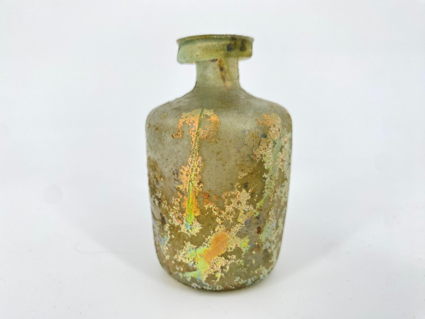 * RÖMISCHE GLASFLASCHE VASE ANTIKE HISTORISCH ROM GLAS ÖL PARFUM