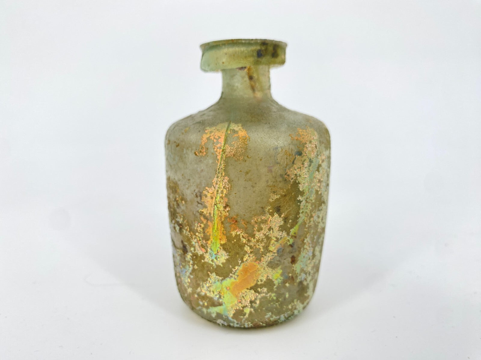 * RÖMISCHE GLASFLASCHE VASE ANTIKE HISTORISCH ROM GLAS ÖL PARFUM