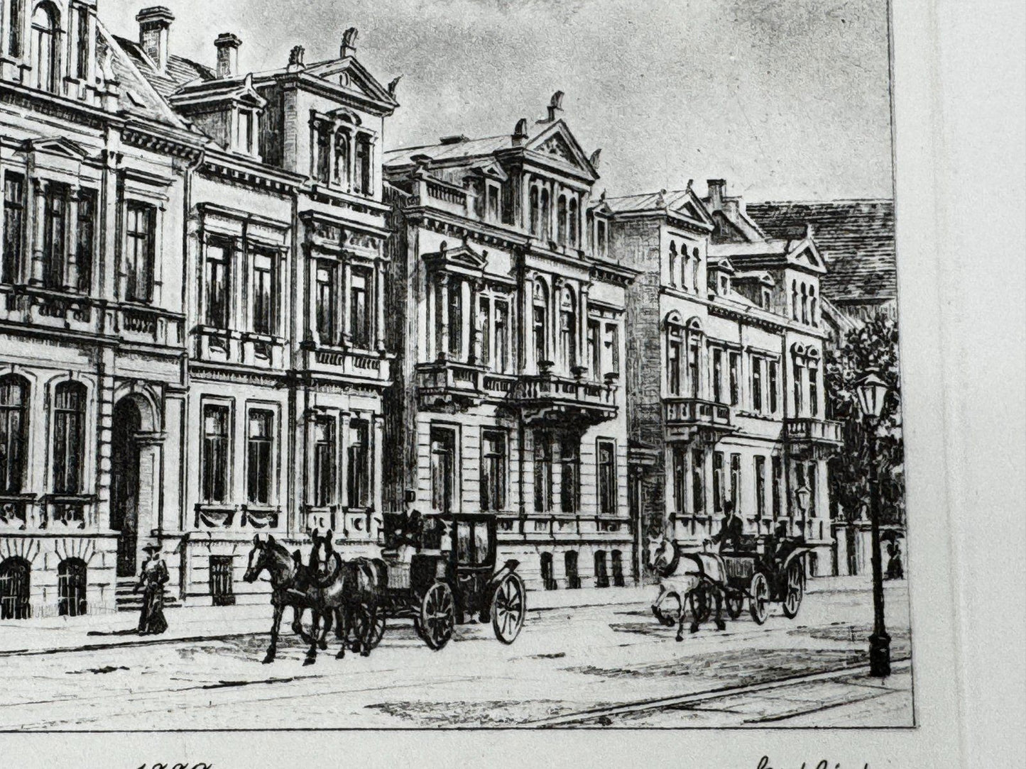 * HEINZ WEHLISCH ORIGINAL RADIERUNG HANNOVER AM NEUEN HAUS 1880 ANSICHT