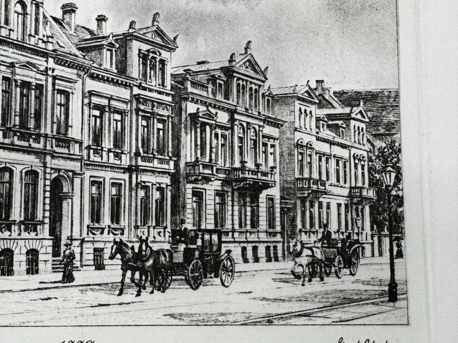 * HEINZ WEHLISCH ORIGINAL RADIERUNG HANNOVER AM NEUEN HAUS 1880 ANSICHT