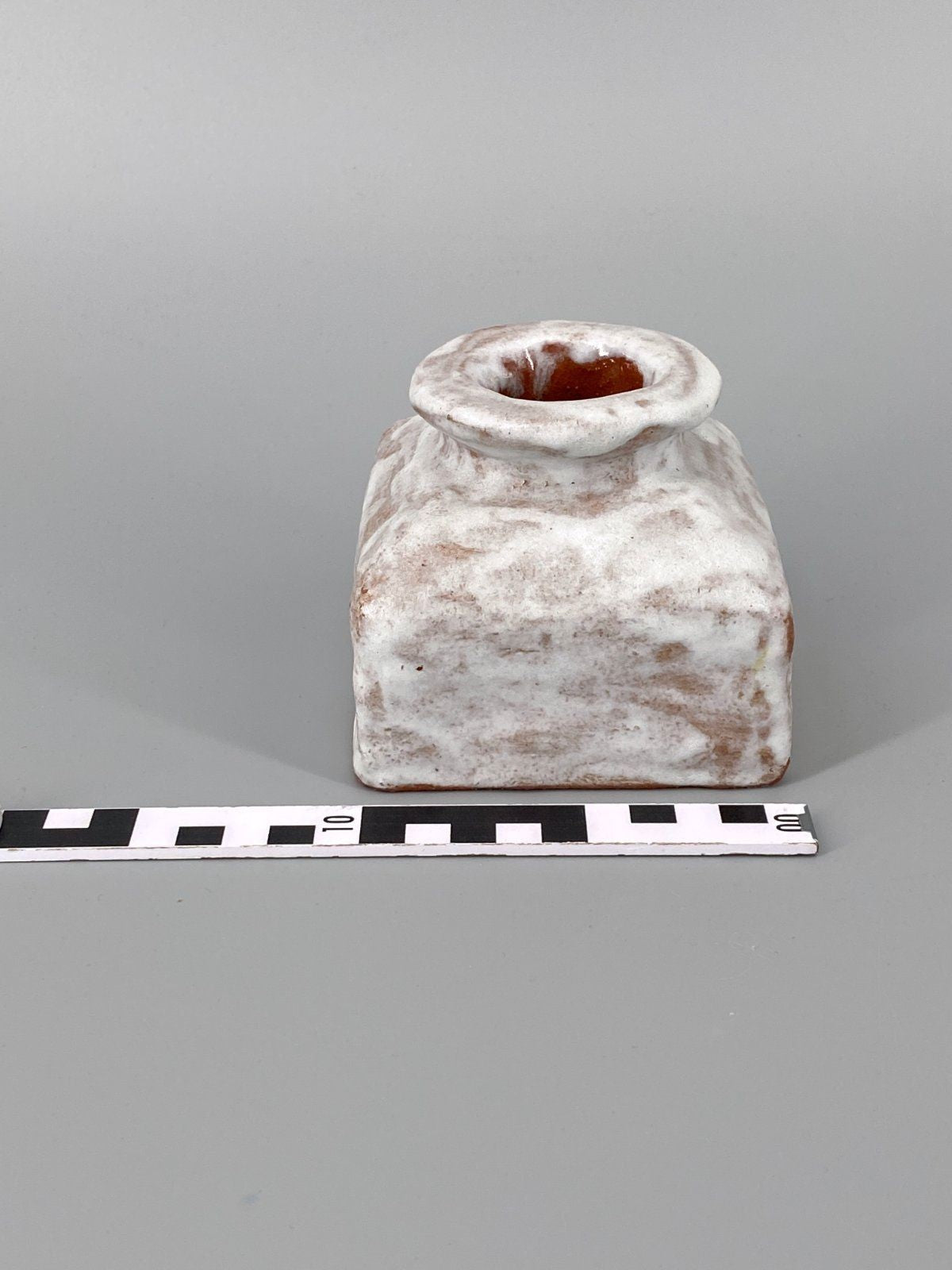 * STUDIOKERAMIK VASE FAT LAVA LAUFGLASUR SIGNIERT POTTERY 70er