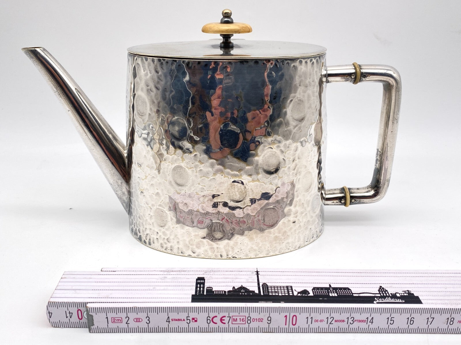 TEE SERVICE BERLINER ELECTROPLATED WARENFABRIK BEPWF 1930er ART DECO SAHNE ZUCKE
