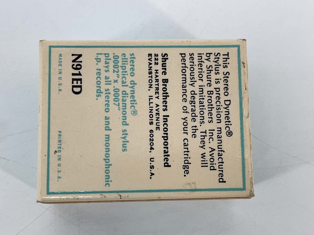 *SHURE SHURE M-91 ED ORIGINAL NADEL ERSATZNADEL TONABNEHMER OVP ORIGINAL