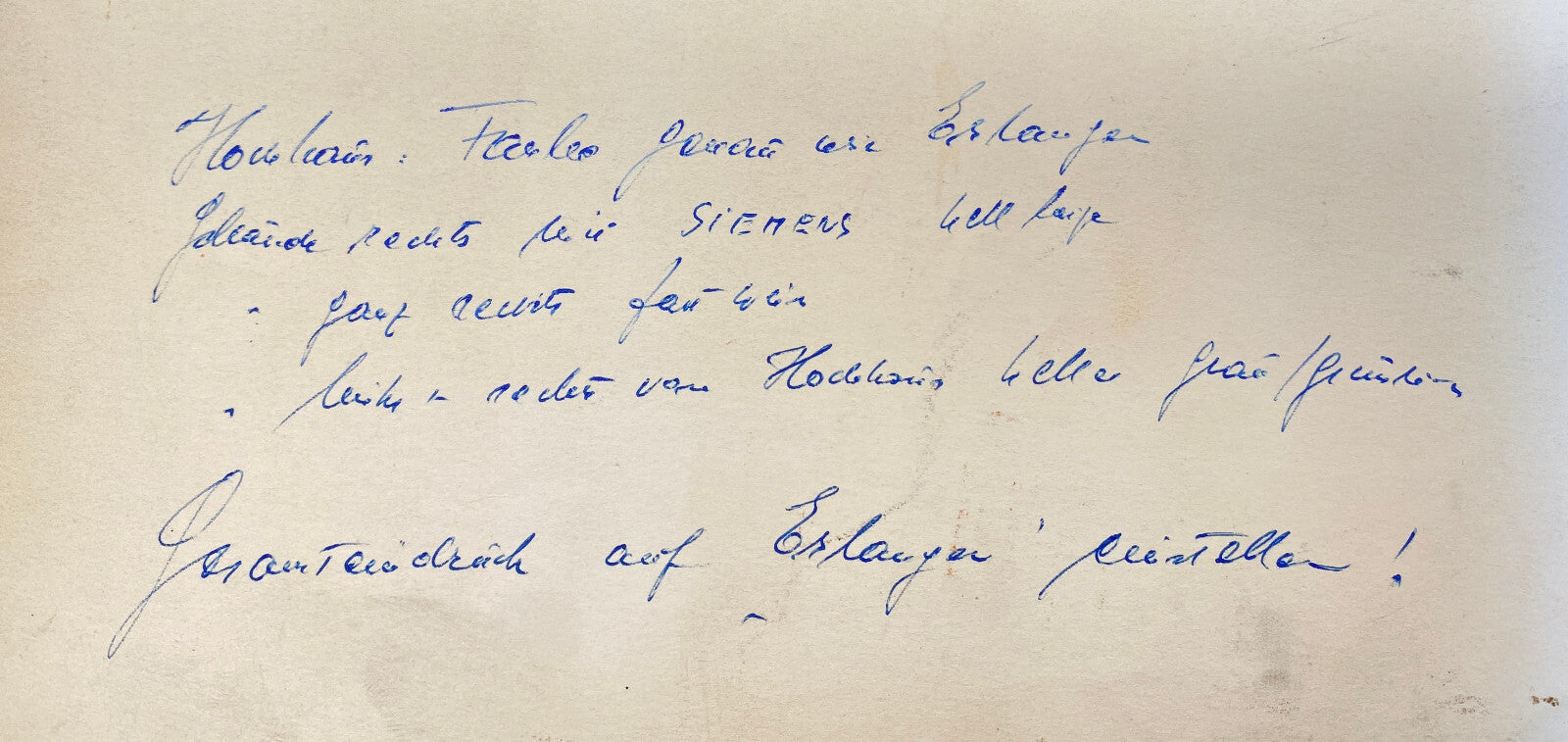 HEINZ WEHLISCH ZEICHNUNG ERLANGEN SIEMENS HOCHHAUS ANSICHT ORIGINAL HANDSIGNIERT