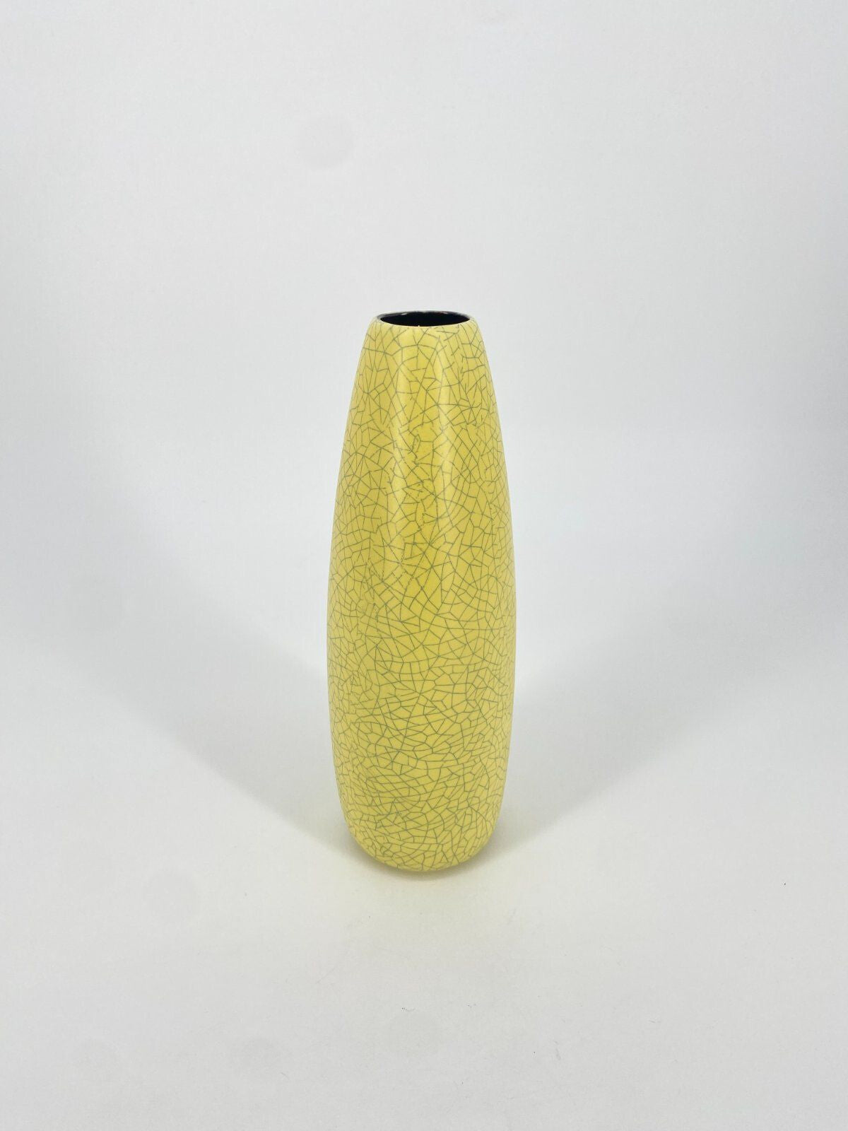 * VASE KERAMIK GELB VINTAGE MID CENTURY VINTAGE 60ER 70ER