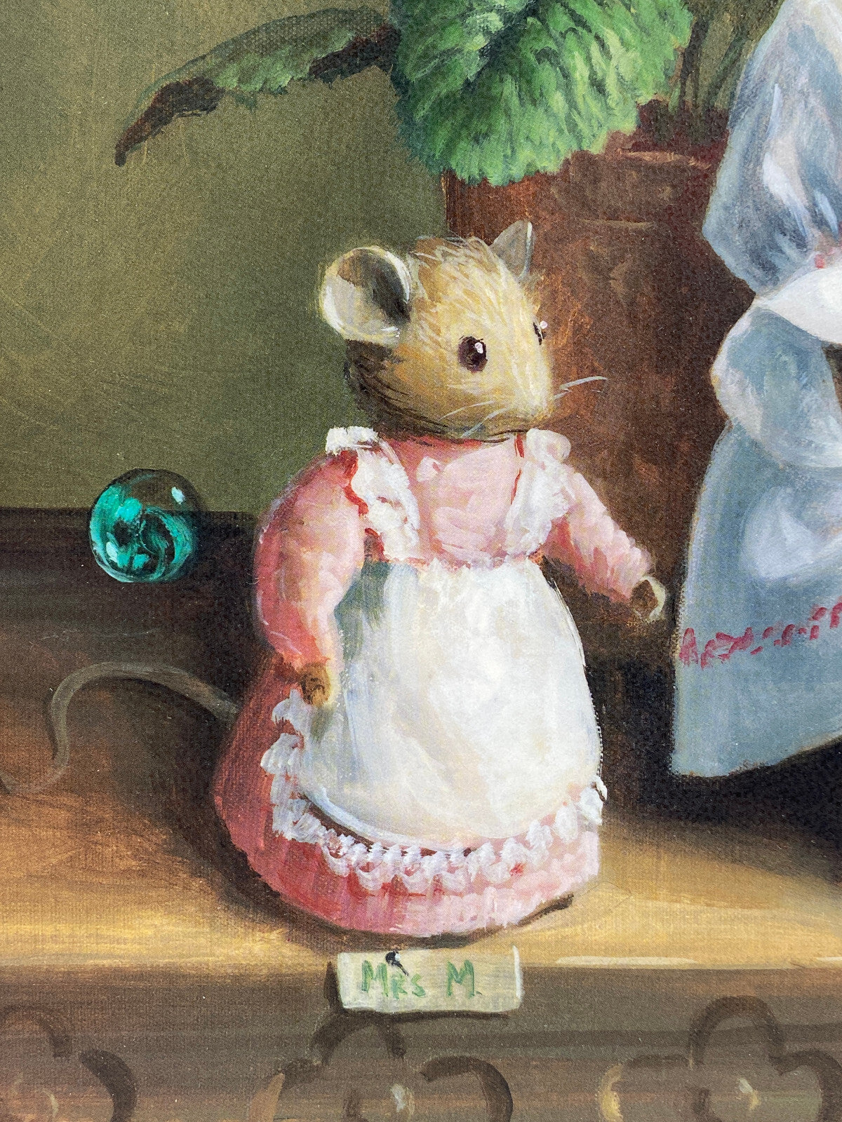 * KUNSTDRUCK DRUCK GERAHMT MILLY HORACE AND MRS M DEBORAH JONES VINTAGE TEDDY