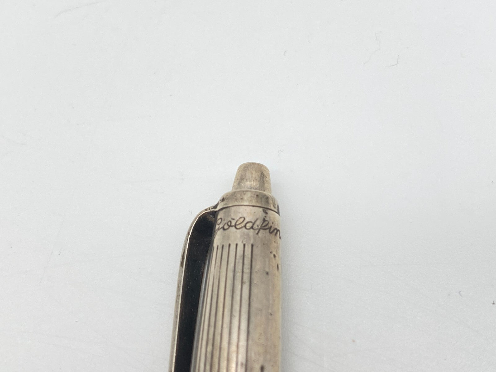 KUGELSCHREIBER FEND GOLDFINK 900ER SILBER BALL POINT 60ER MONOGRAMM SELTEN