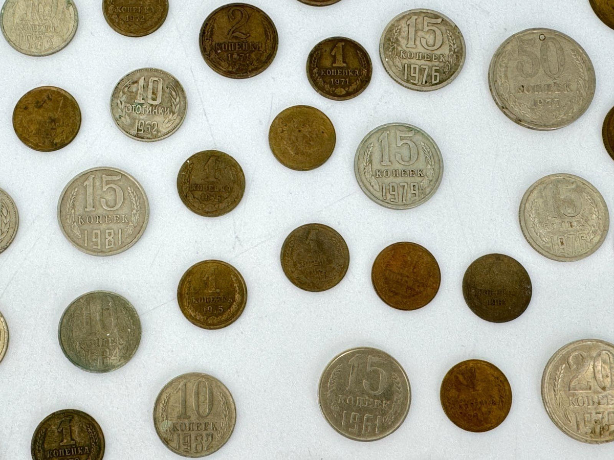 KONVOLUT RUSSLAND CCCP 1904 BIS IN DIE 90er UDSSR KOPEKEN MÜNZEN