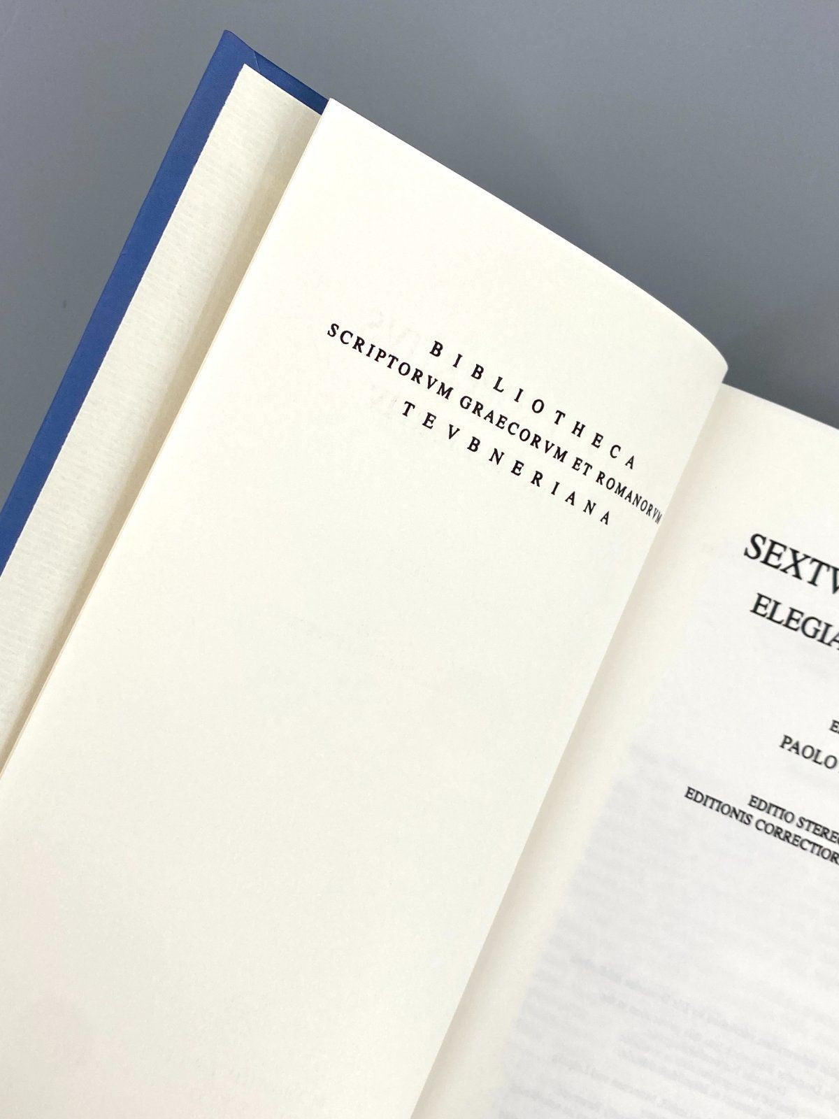 *BUCH PAOLO FEDELI SEXTUS PROPERTIUS ELEGIARUM LIBRI IV DE GRUYTE