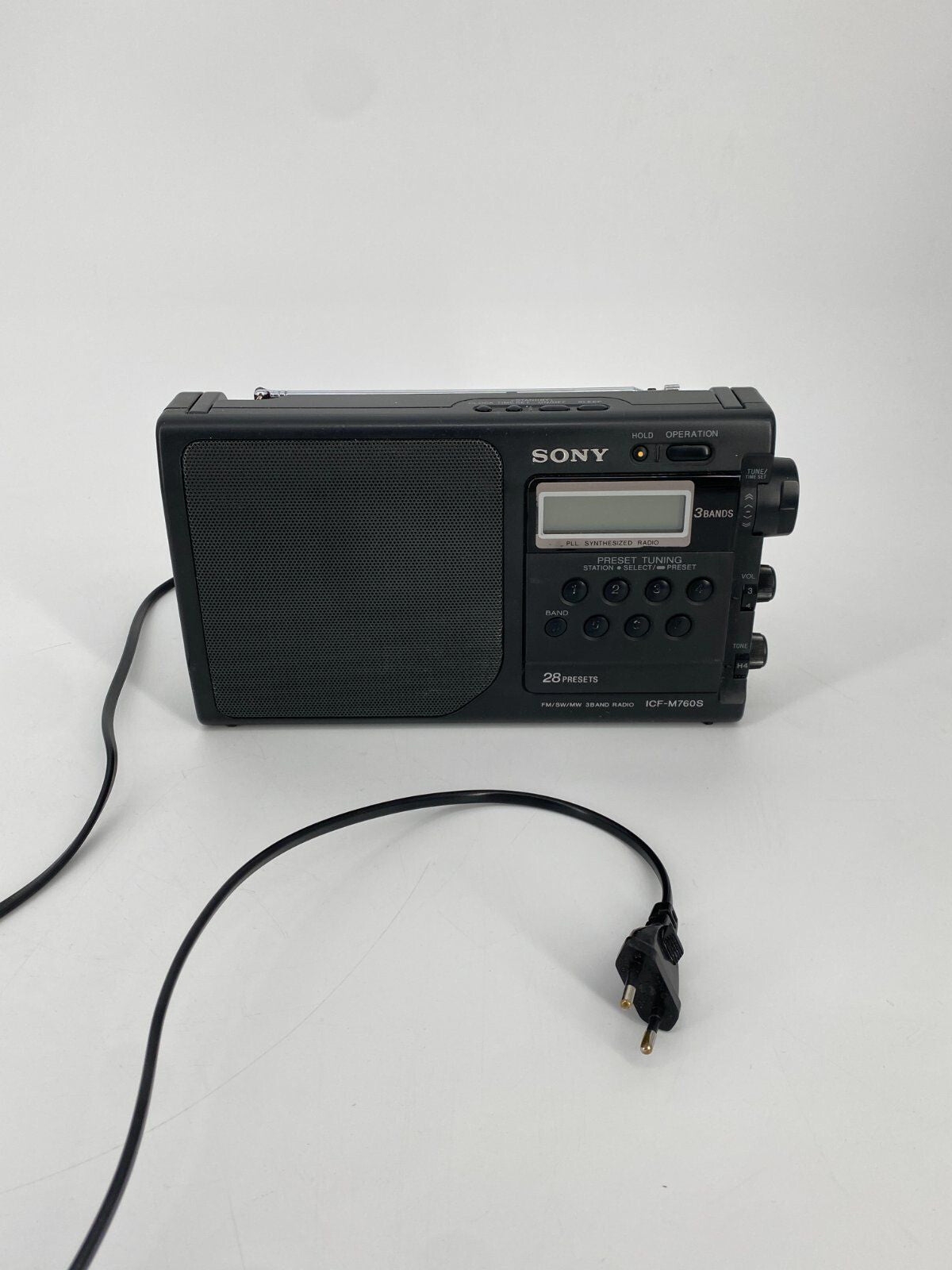 * RADIO SONY ICF-M760S 3 BAND UKW 90ER 1993 VINTAGE WECKER