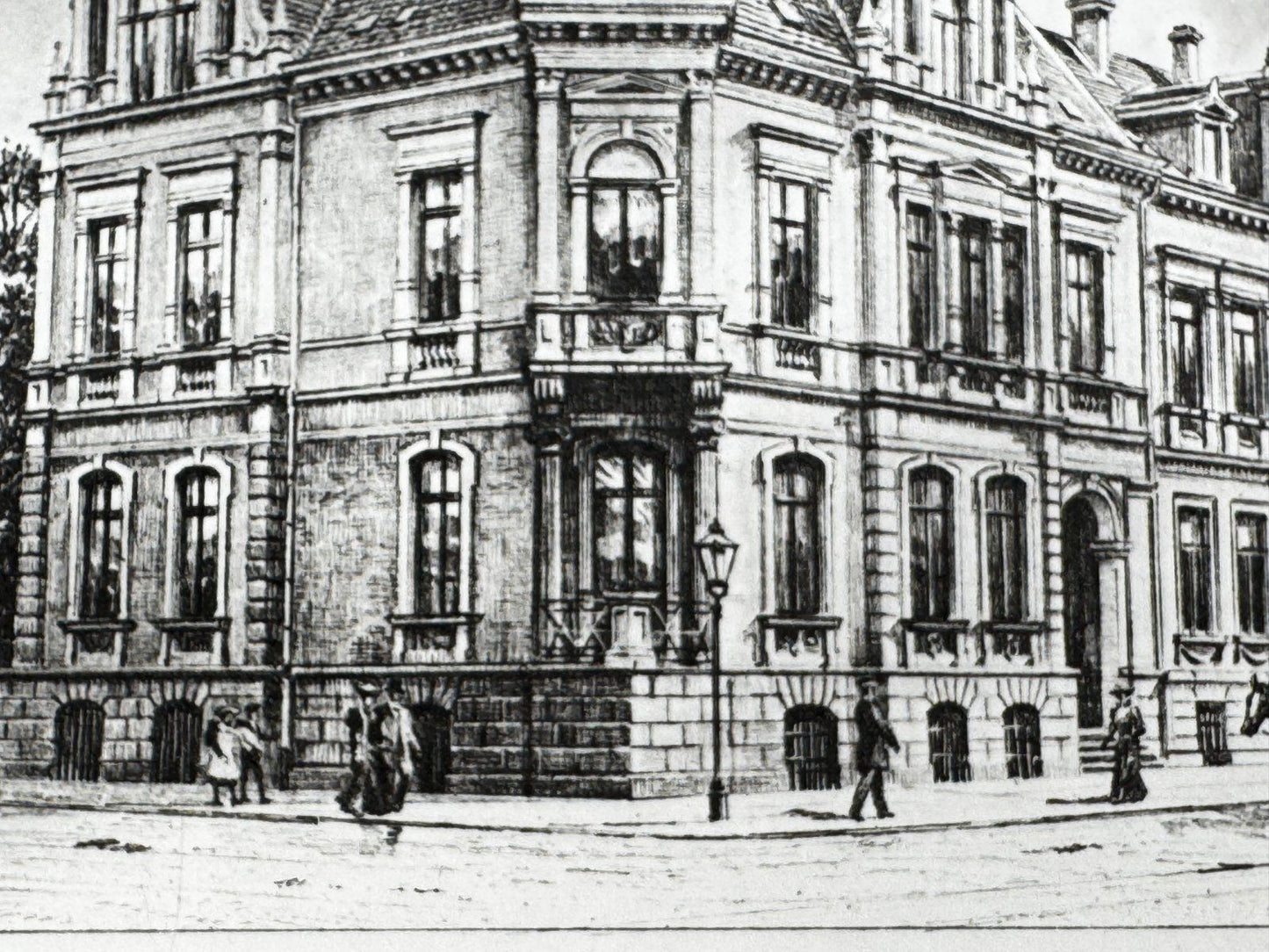 * HEINZ WEHLISCH ORIGINAL RADIERUNG HANNOVER AM NEUEN HAUS 1880 ANSICHT