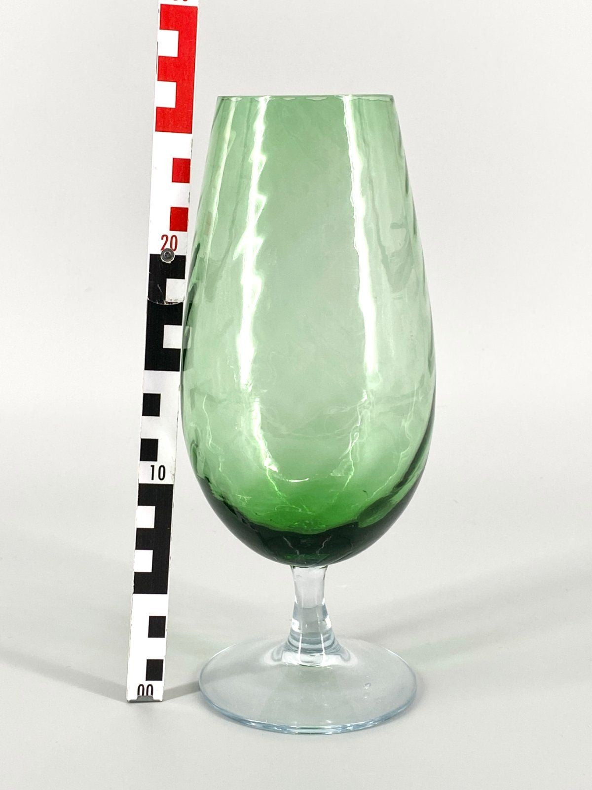 * ART GLASS GRÜNGLASPOKAL GROSS GLASVASE 