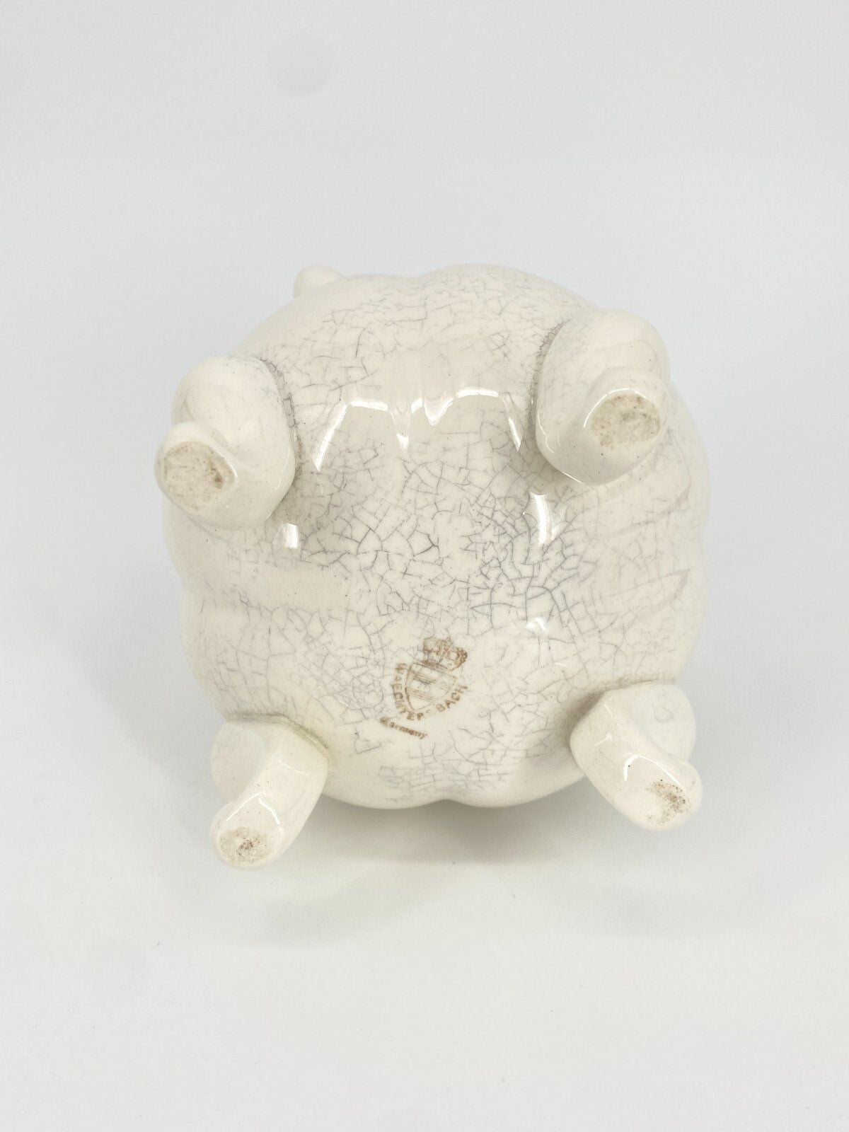* WAECHTERSBACH GERMANY PORZELLAN VASE MIT FÜßEN VINTAGE KRAKEELE