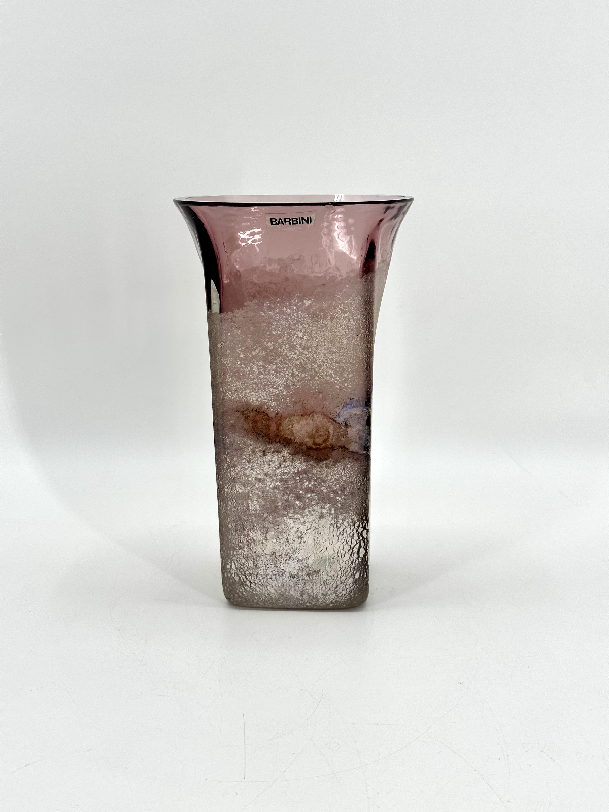 * BARBINI VASE SCAVO MURANO 1960er UNRESTAURIERT GROSS SELTEN