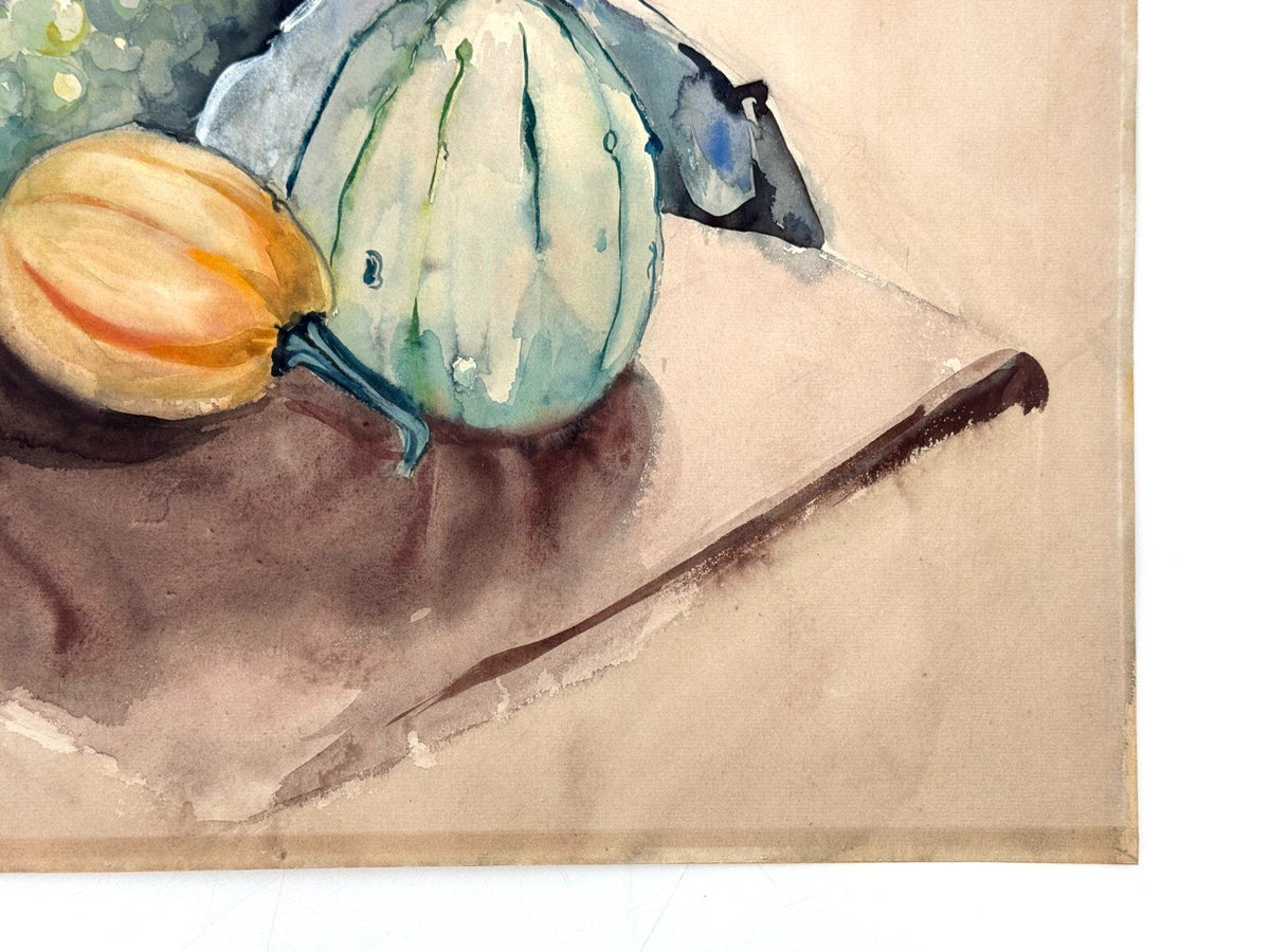 *GEMÄLDE STILLEBEN FRUCHT MELONE HELENA GEESE SIGNIERT 1934
