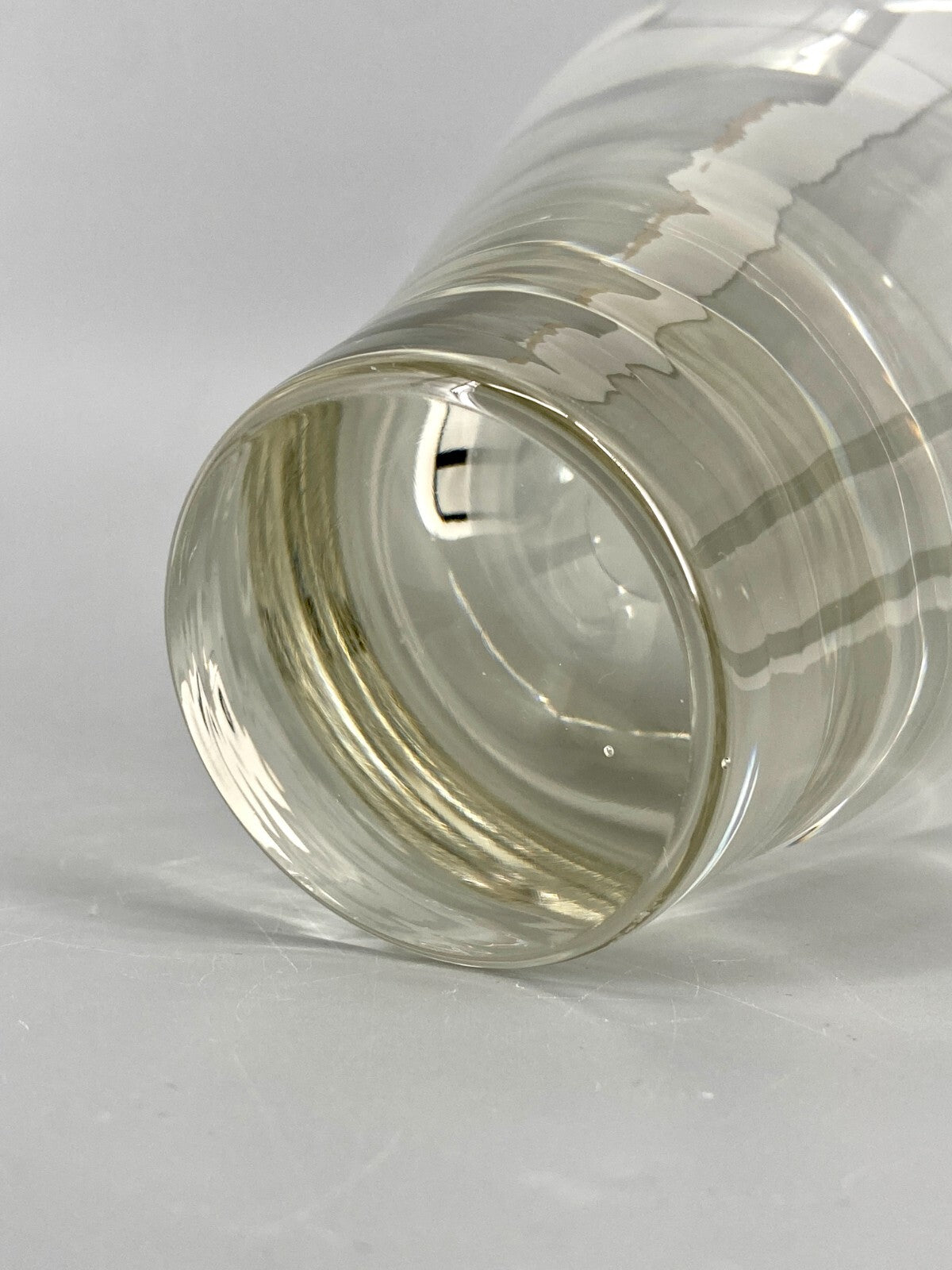 * GLAS VASE MUNDGEBLASEN DEKORATION GLASVASE VINTAGE
