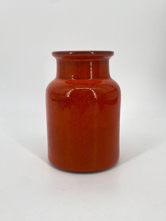 * STUDIOKERAMIK KERAMIK VASE ORANGE 70ER MID CENTURY VINTAGE GLASUR