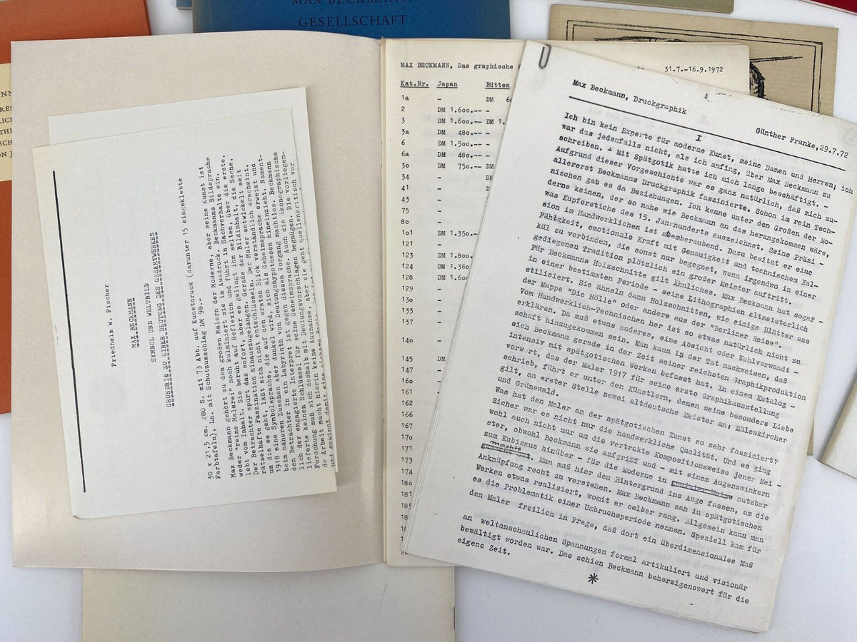 *KONVOLUT 18x BUCH MAX BECKMANN MALER KÜNSTLER #38-55