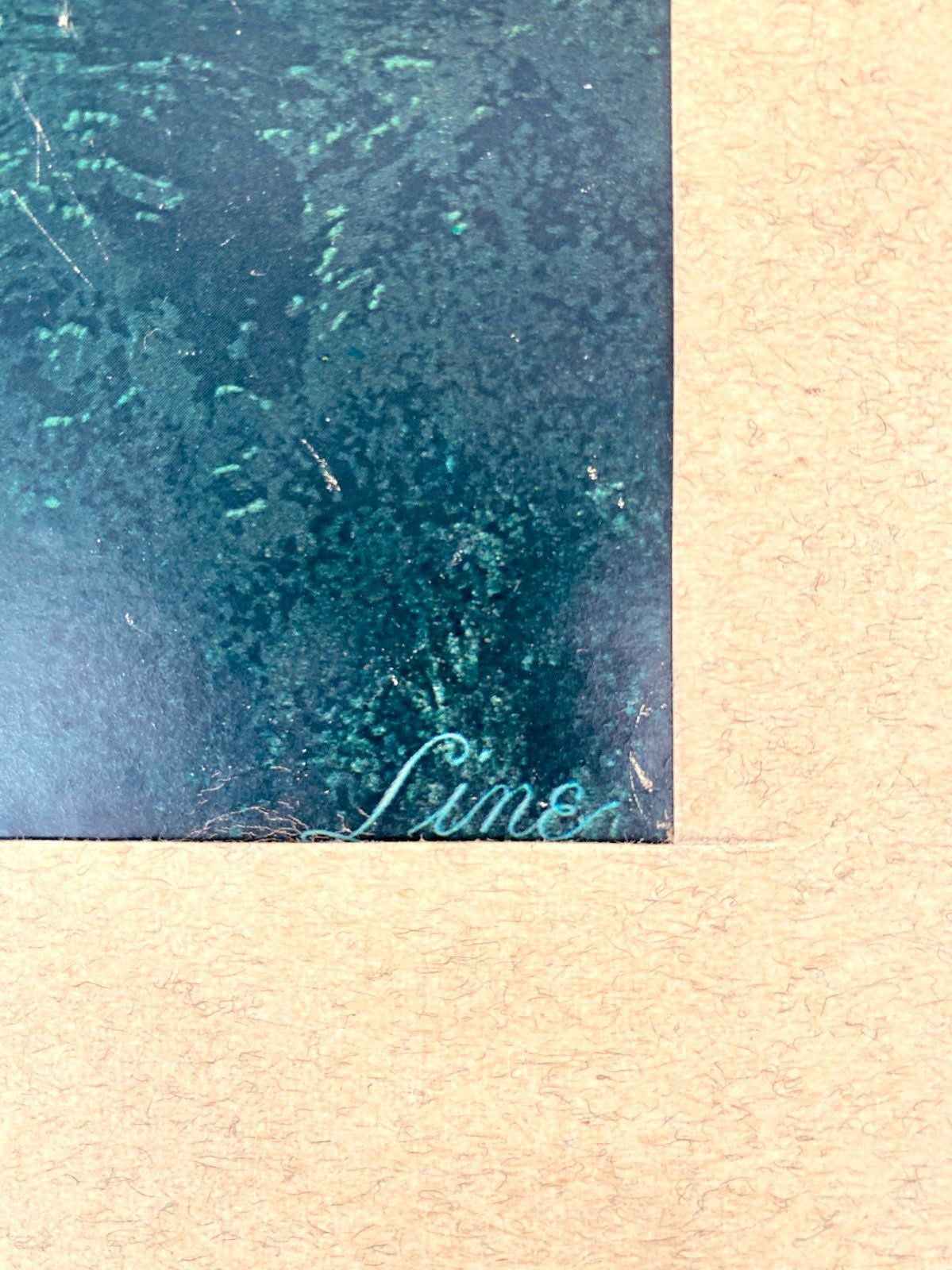 * GRAFIK KUNSTDRUCK LAGUNE KLIFF VILLA TROPEN 80ER VINTAGE LINE