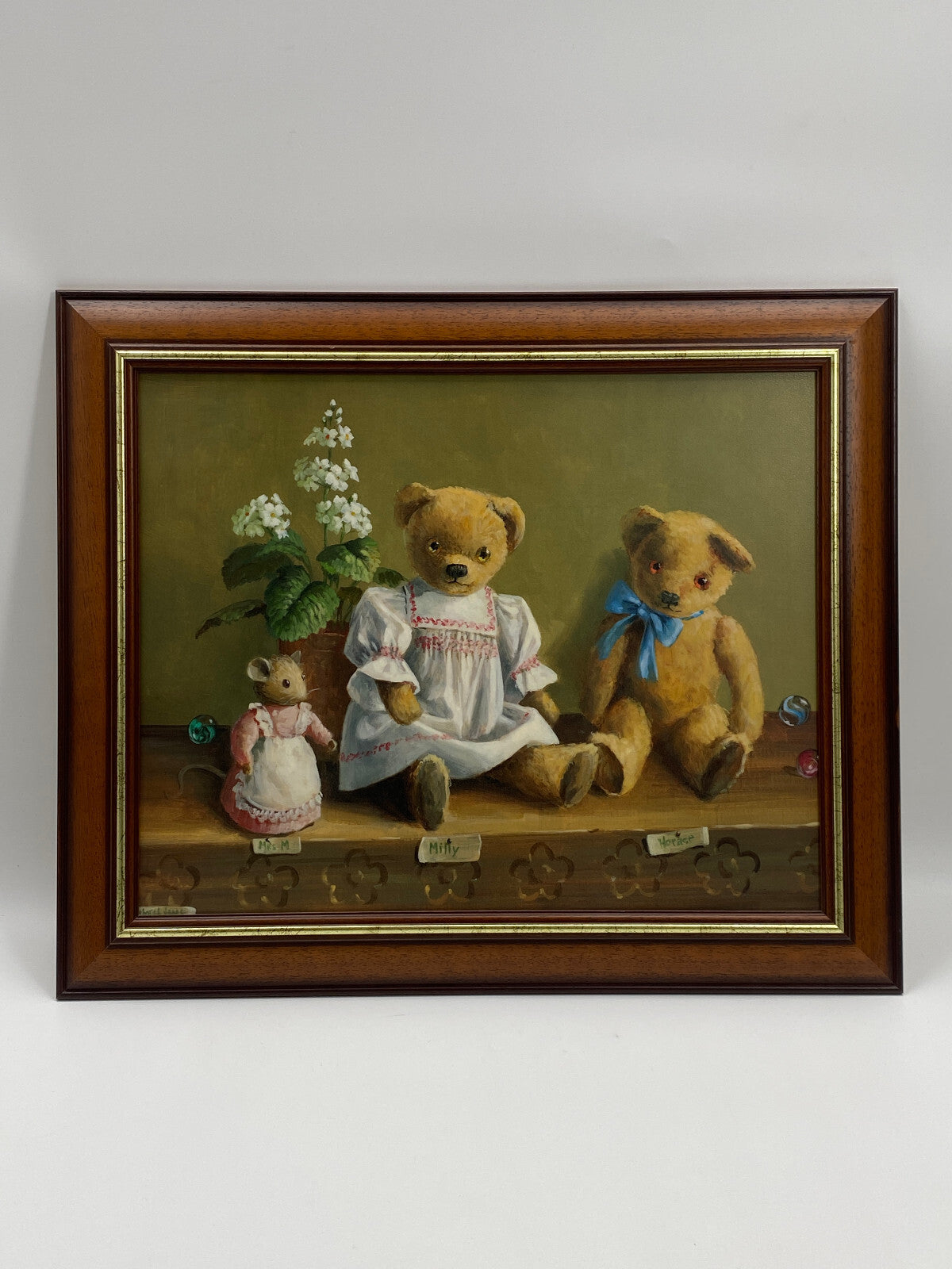 * KUNSTDRUCK DRUCK GERAHMT MILLY HORACE AND MRS M DEBORAH JONES VINTAGE TEDDY