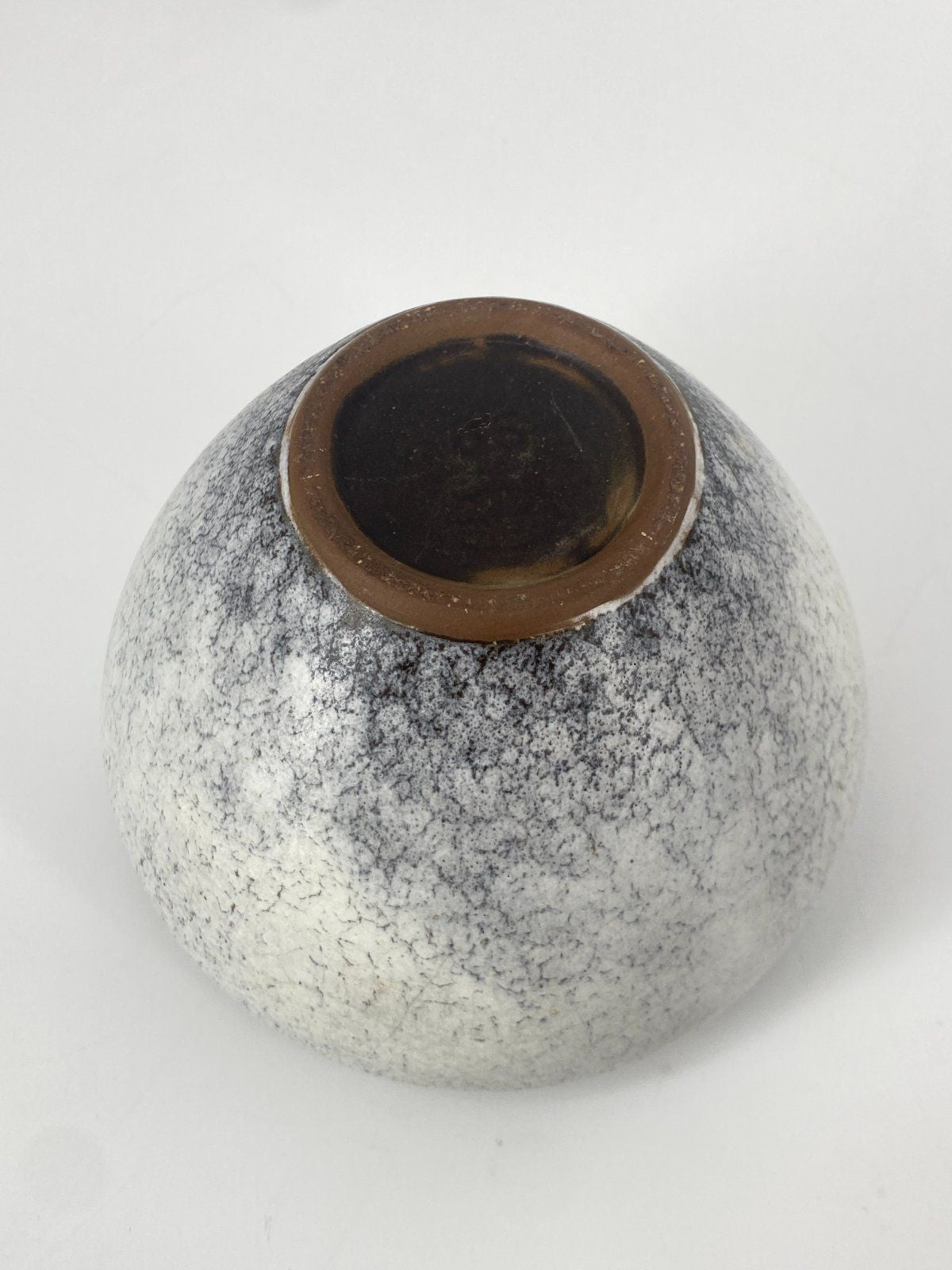 * STUDIOKERAMIK VASE VINTAGE 60ER GRAU BRAUN GEMARKT G 85