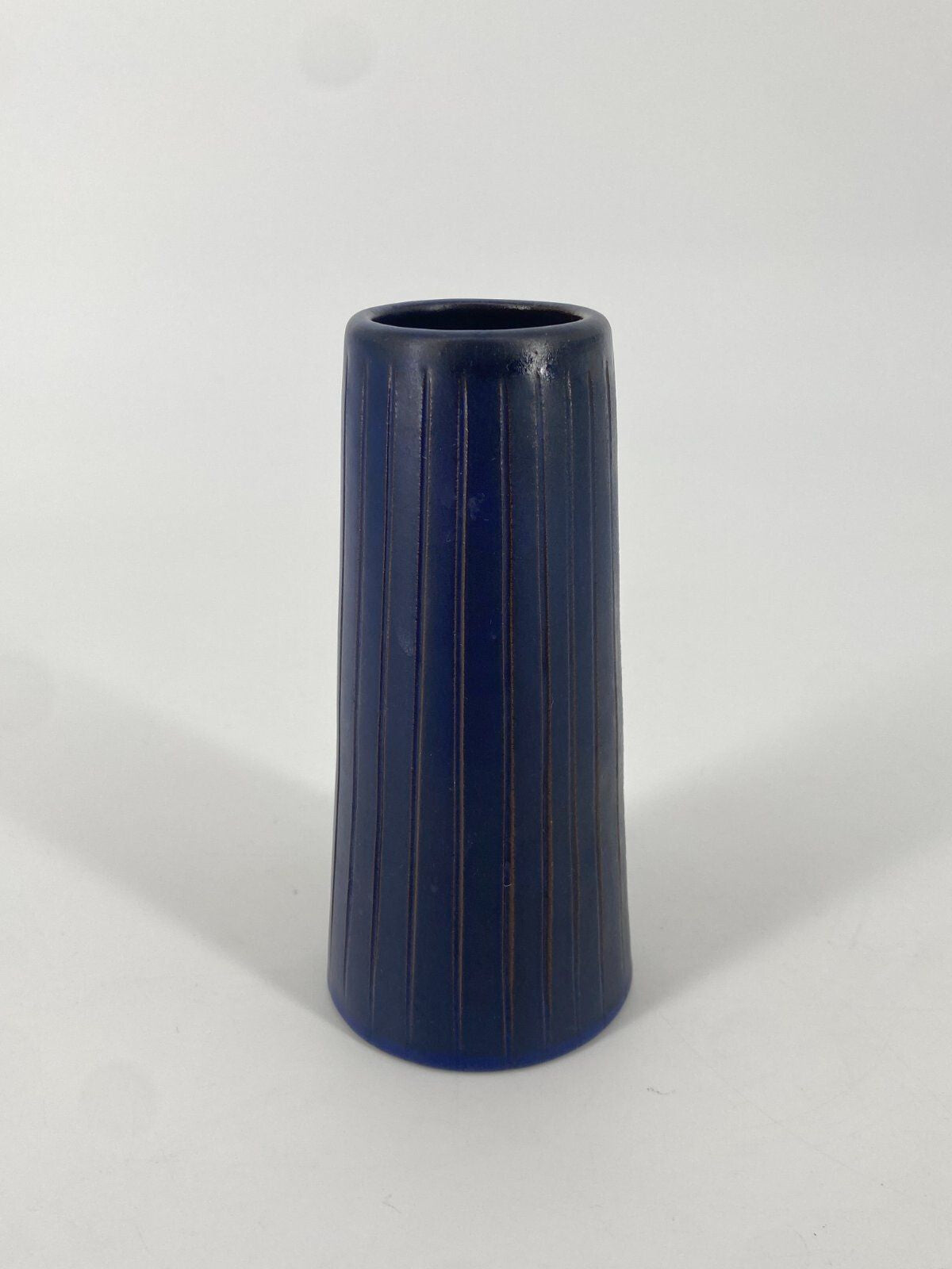 * VASE KERAMIK BLAU KLEIN VINTAGE MID CENTURY VINTAGE 60ER 70ER