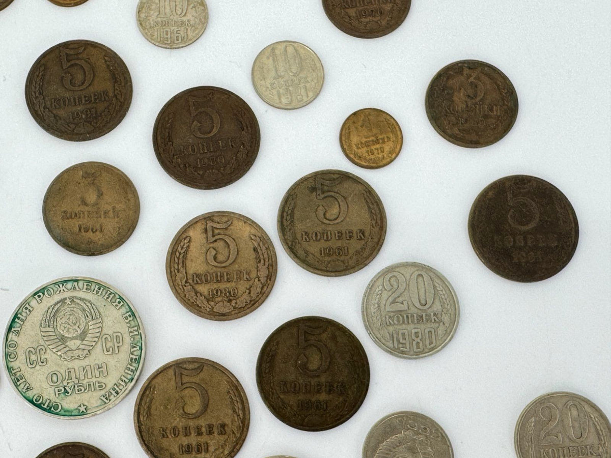 KONVOLUT RUSSLAND CCCP 1904 BIS IN DIE 90er UDSSR KOPEKEN MÜNZEN