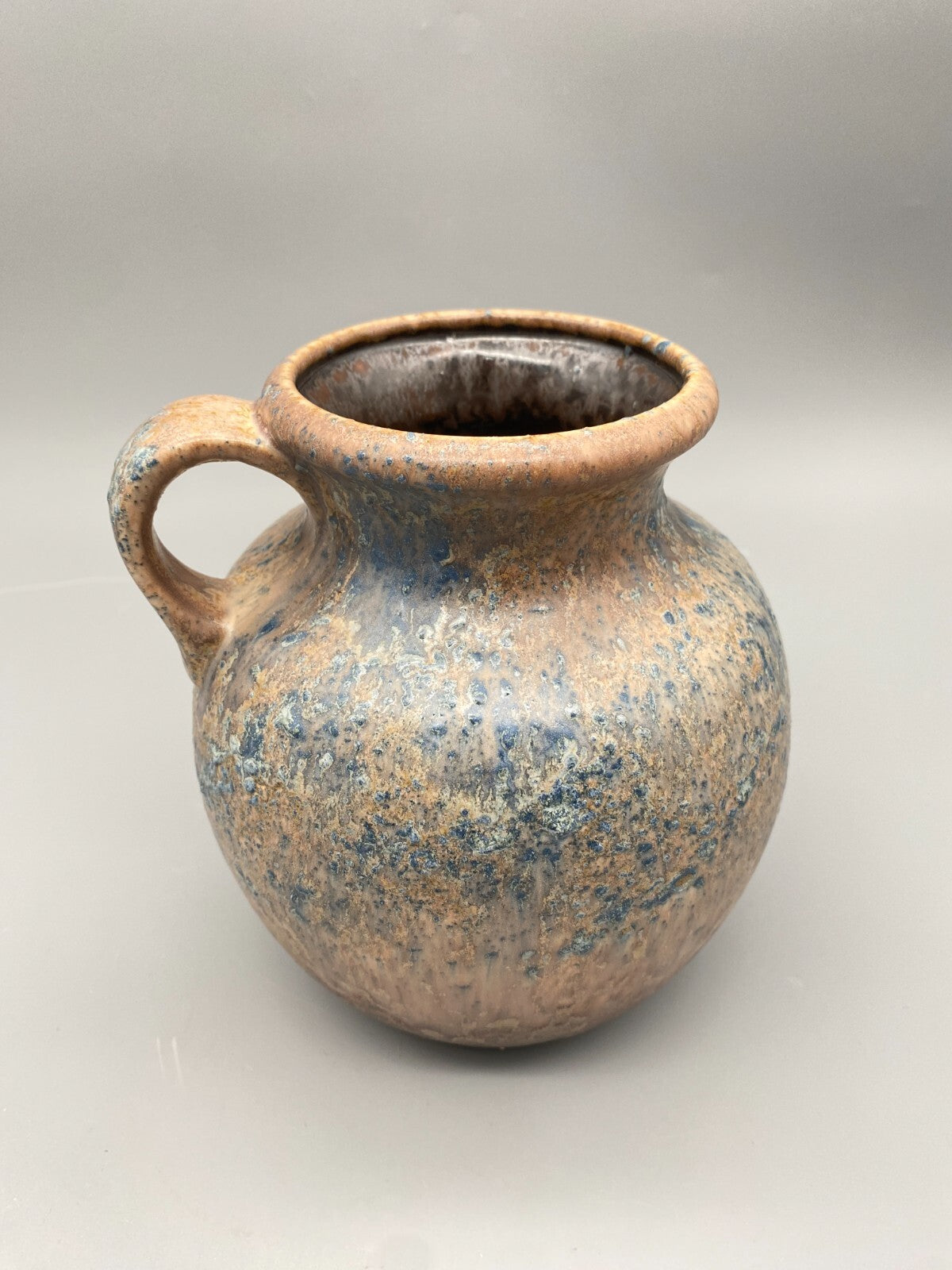 STUDIO KÜNSTLER KERAMIK VASE STIL DUEMLER& BREIDEN FAT LAVA VINTAGE DEUTSCHLAND