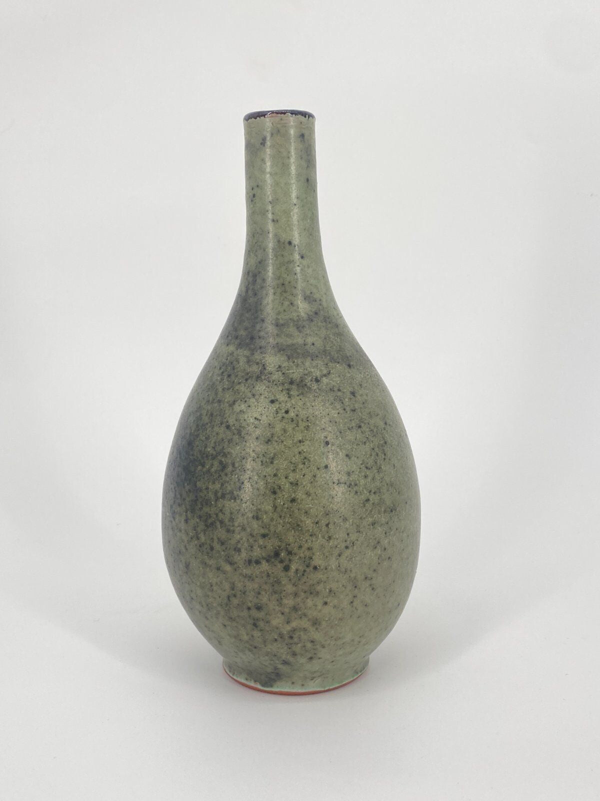 *STUDIOKERAMIK VASE GARMANN RÖMHILD GRÜN GESPRENKELT VINTAGE 23CM