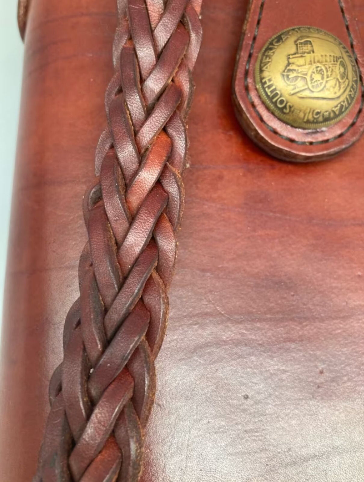 SÜDAFRIKA LEDERTASCHE POSTTASCHE TASCHE BRAUN SELTEN 1962 SOUTH AFRICA