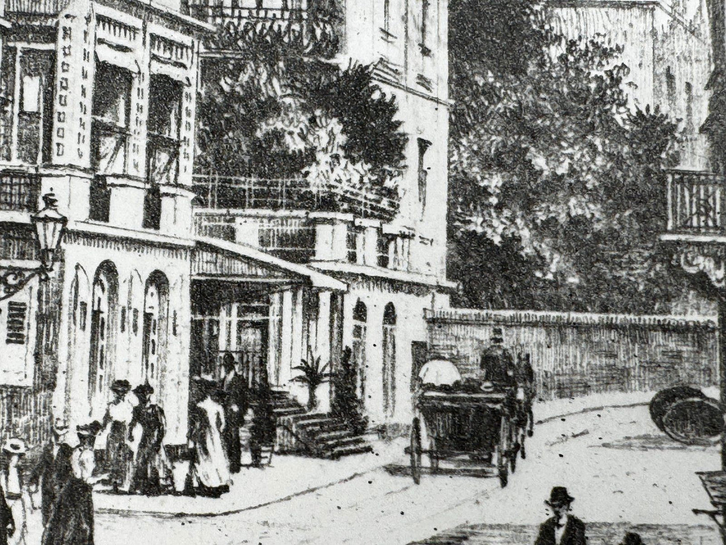 * HEINZ WEHLISCH RADIERUNG GENSBACHER STRAßE BADEN BADEN 1900 AN