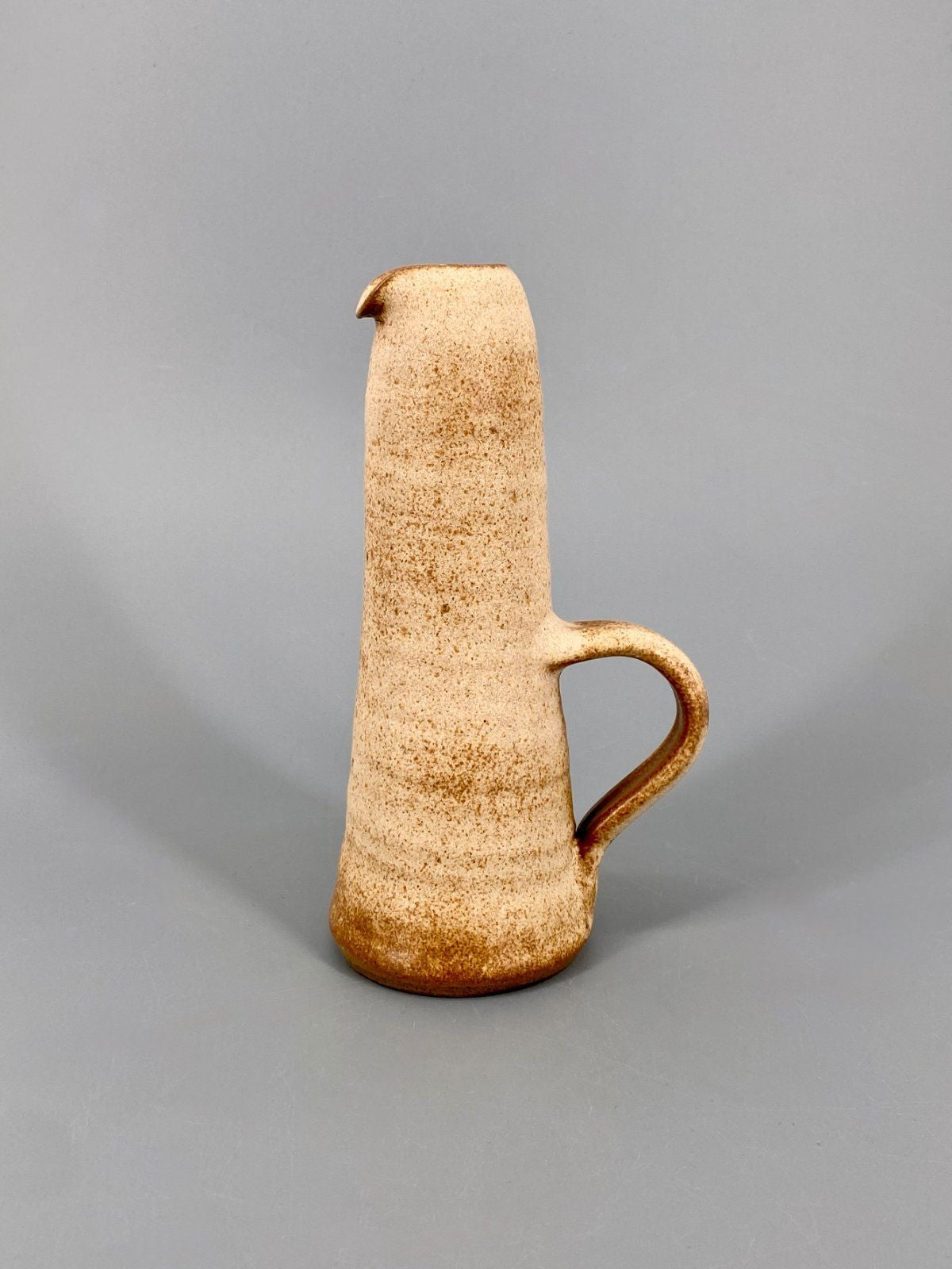 * VASE KRUG STEINZEUG STUDIO KERAMIK BRAUN RUSTIKAL VINTAGE