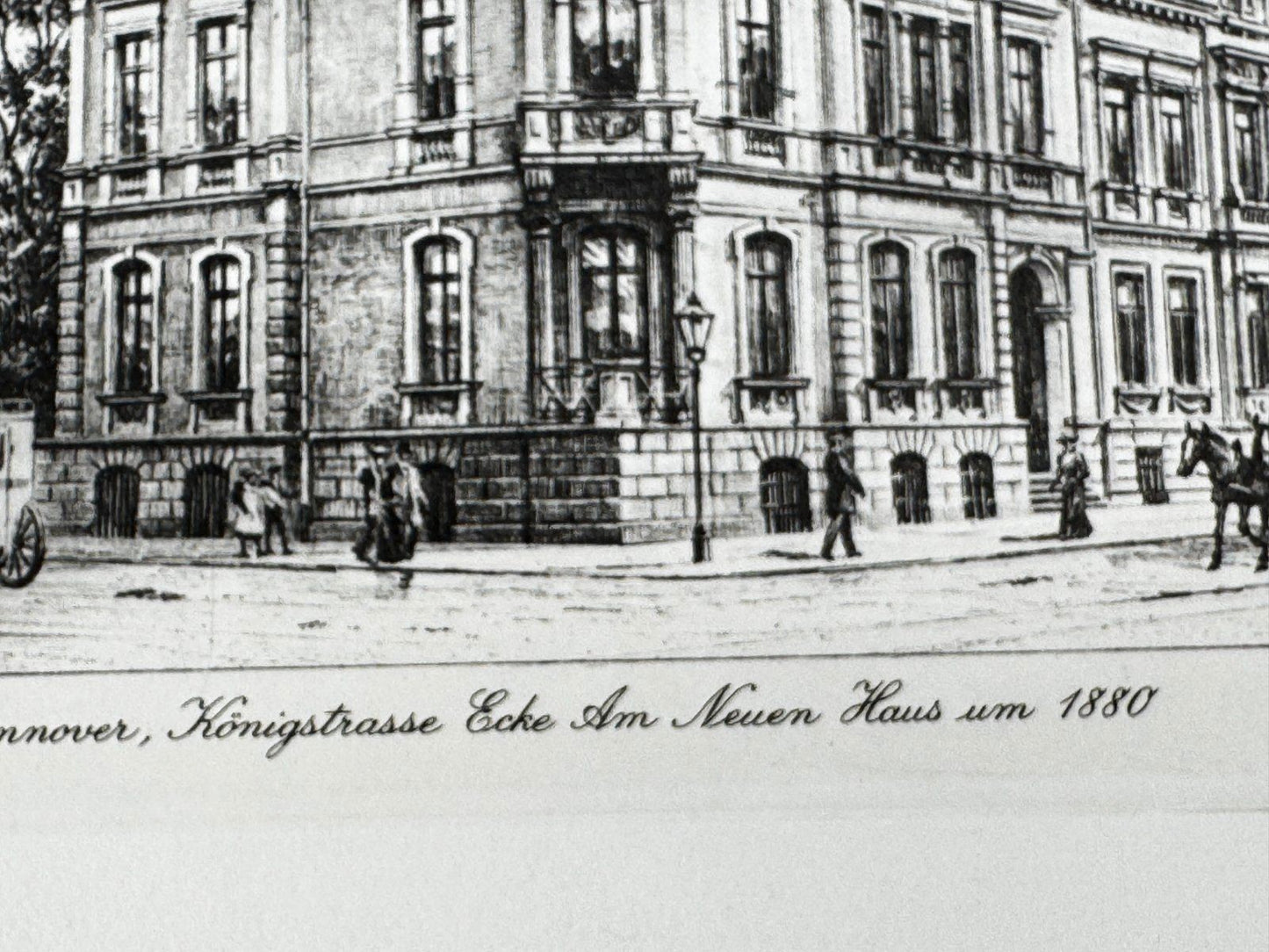 * HEINZ WEHLISCH ORIGINAL RADIERUNG HANNOVER AM NEUEN HAUS 1880 ANSICHT