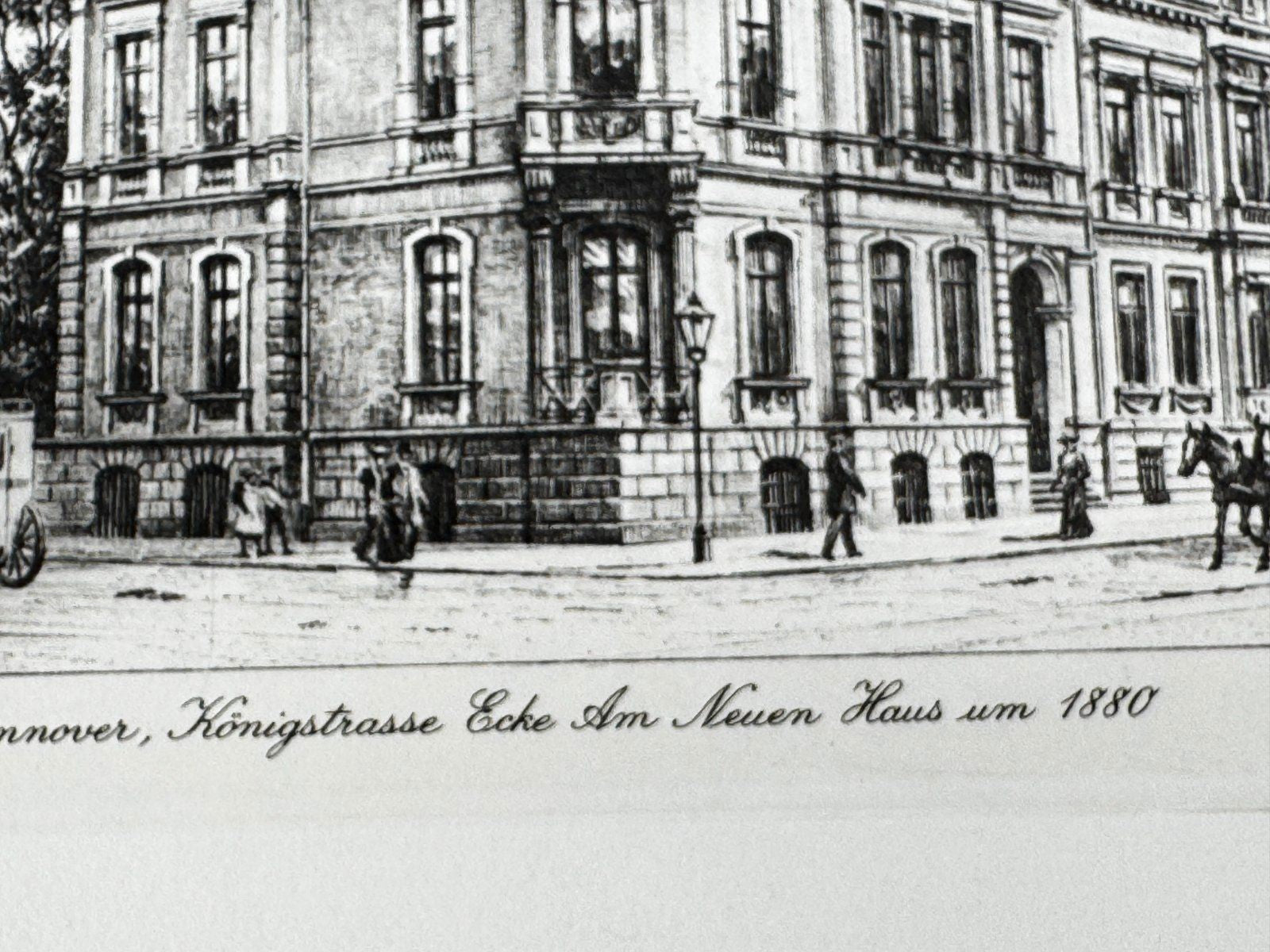 * HEINZ WEHLISCH ORIGINAL RADIERUNG HANNOVER AM NEUEN HAUS 1880 ANSICHT