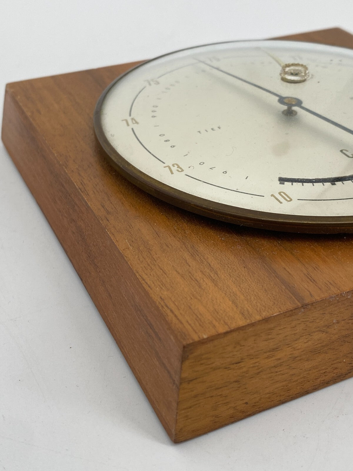 * WETTERSTATION MOCO BAROMETER THERMOMETER HOLZ VINTAGE