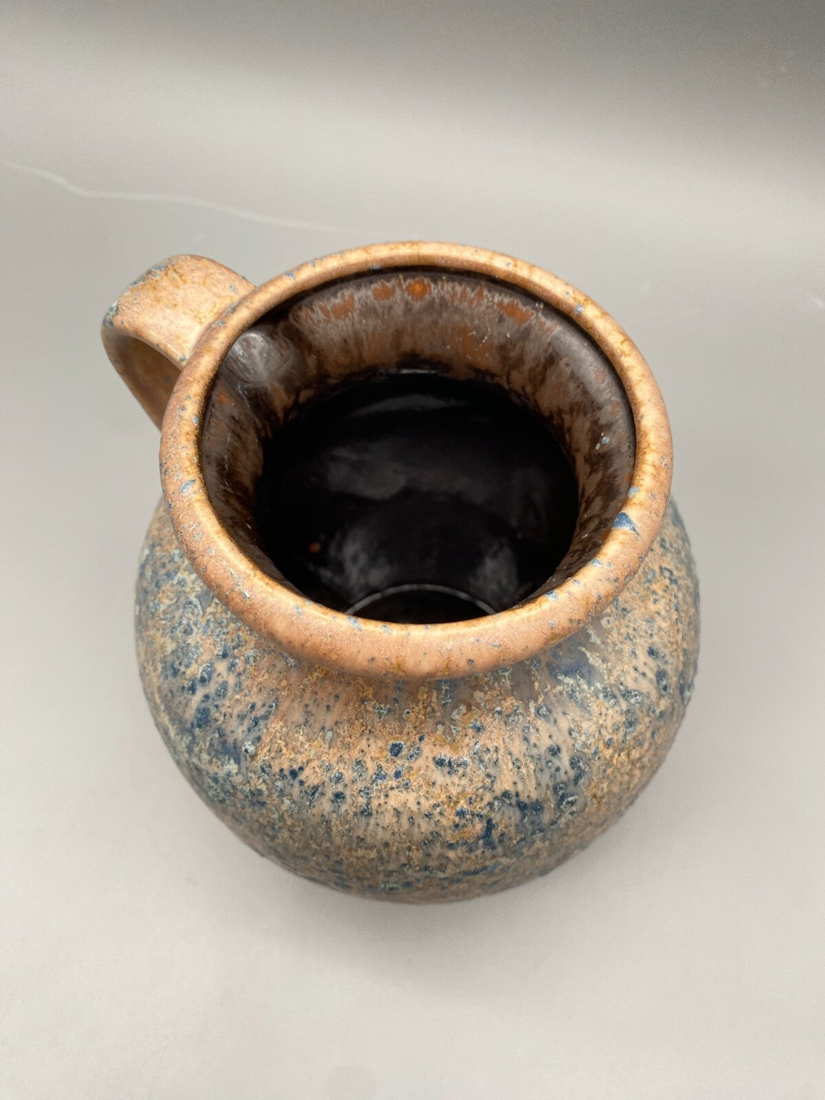 STUDIO KÜNSTLER KERAMIK VASE STIL DUEMLER& BREIDEN FAT LAVA VINTAGE DEUTSCHLAND