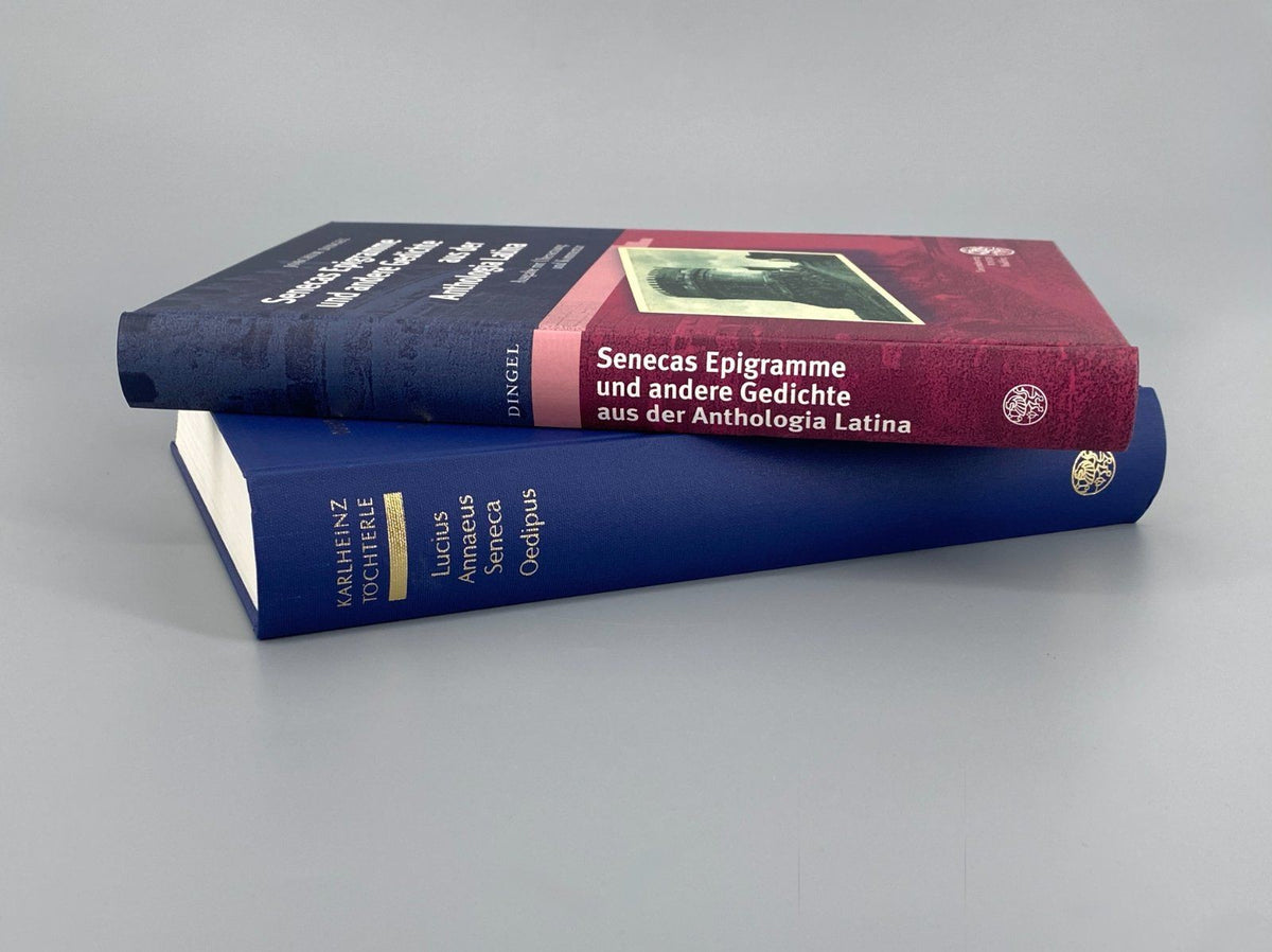 *2x BUCH SENECA OEDIPUS EPIGRAMME UND ANDERE GEDICHTE ANTHOLOGIA