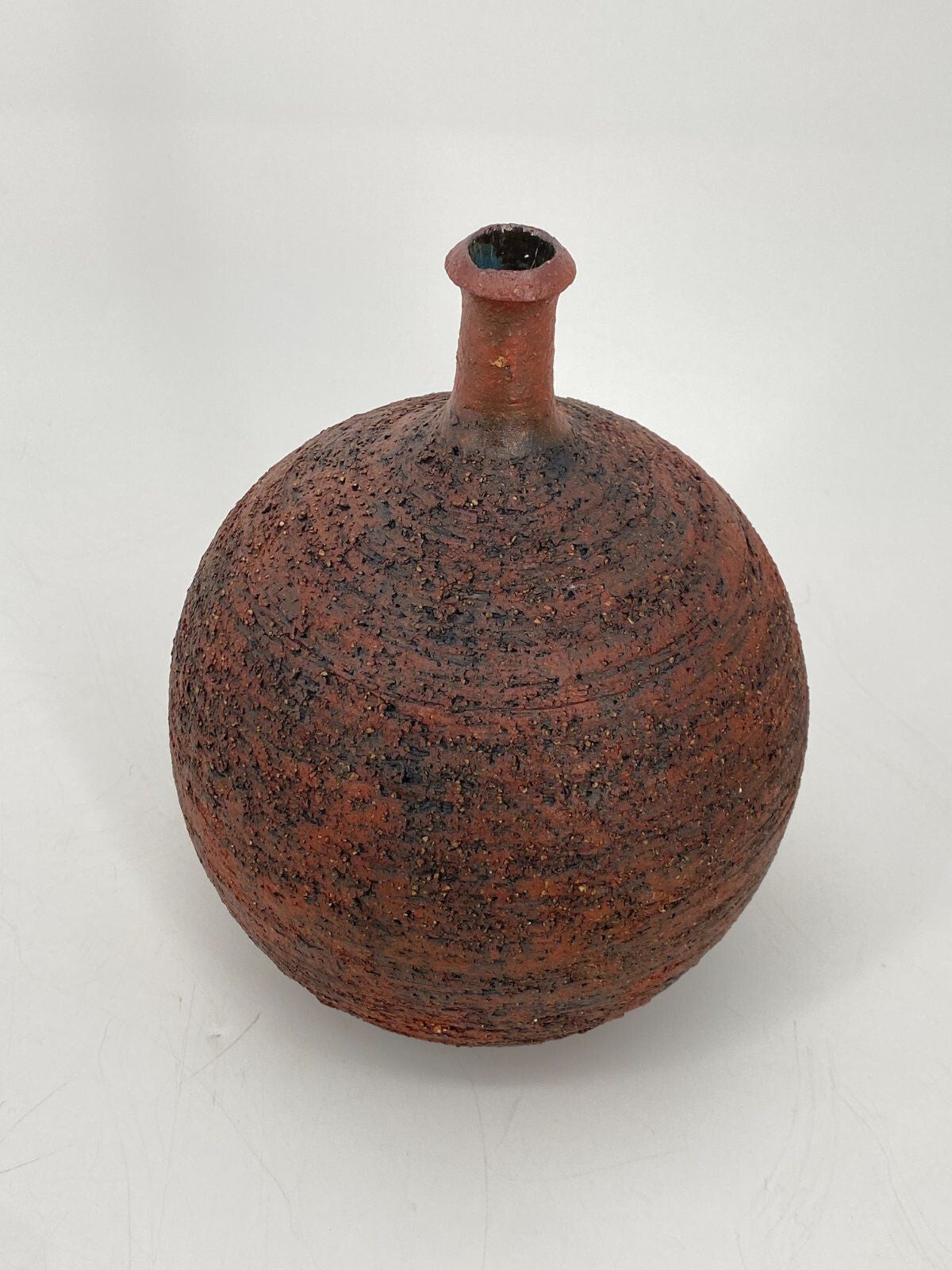 * VASE STUDIOKERAMIK KUGELVASE KUGEL GERHARD LIEBENTHRON KUNST GL
