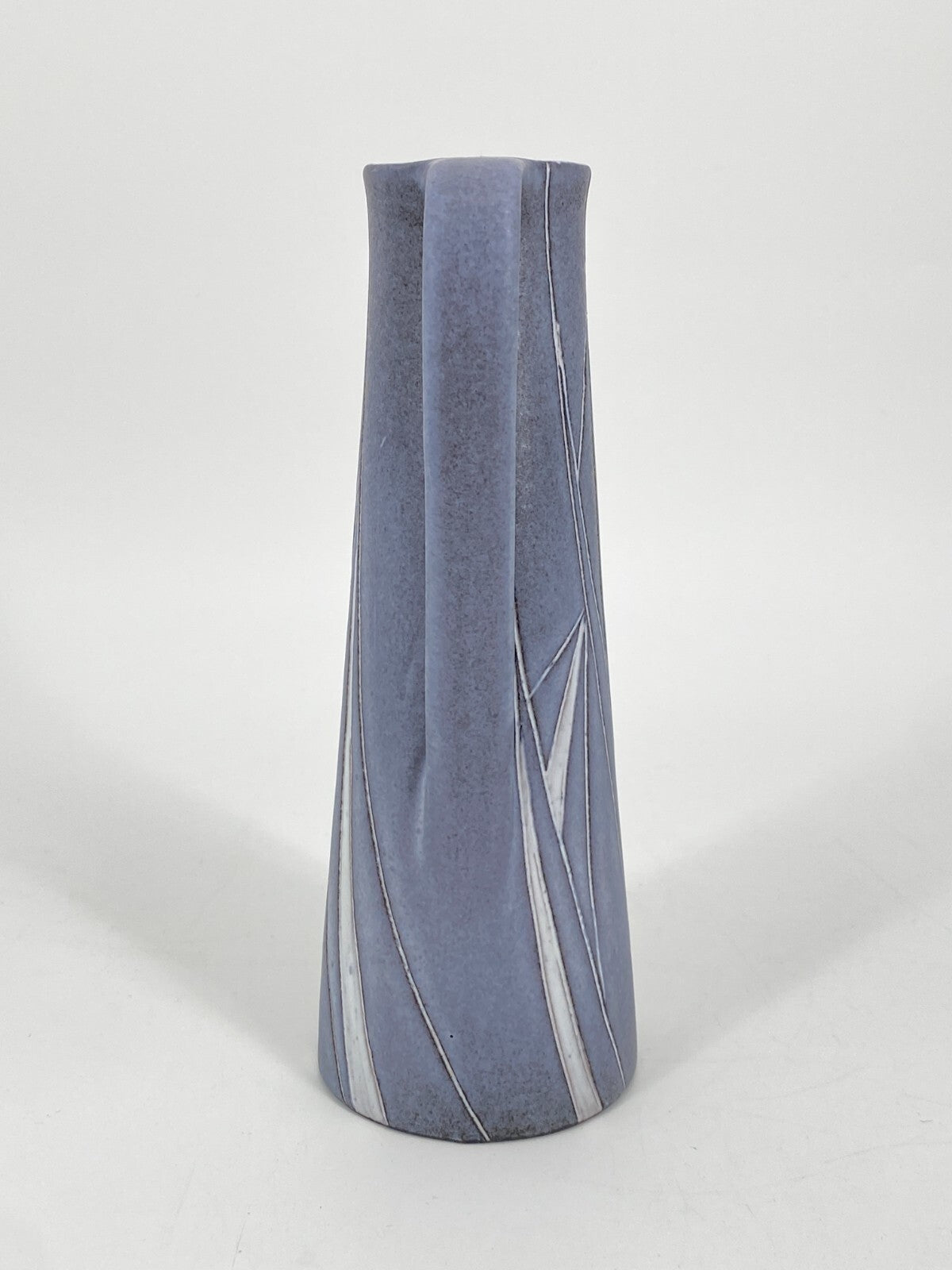 * KUNSTTÖPFEREI MARSCHNER KERAMIK KRUG VASE 18,5CM MATT GRAU BLAU