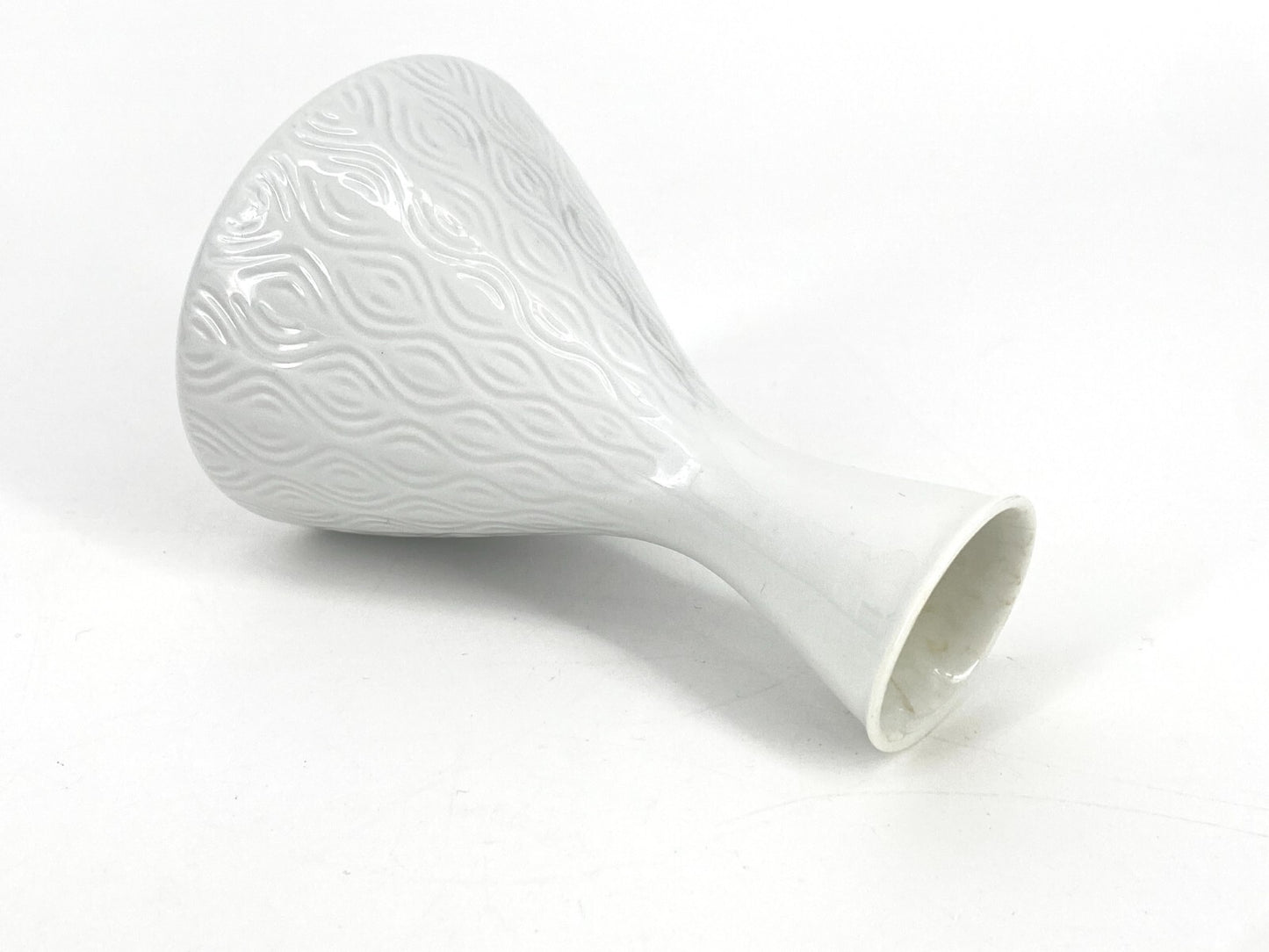 * VASE FÜRSTENBERG PORZELLAN 60ER DEKOR DESIGN BLUMENVASE MID CENTURY