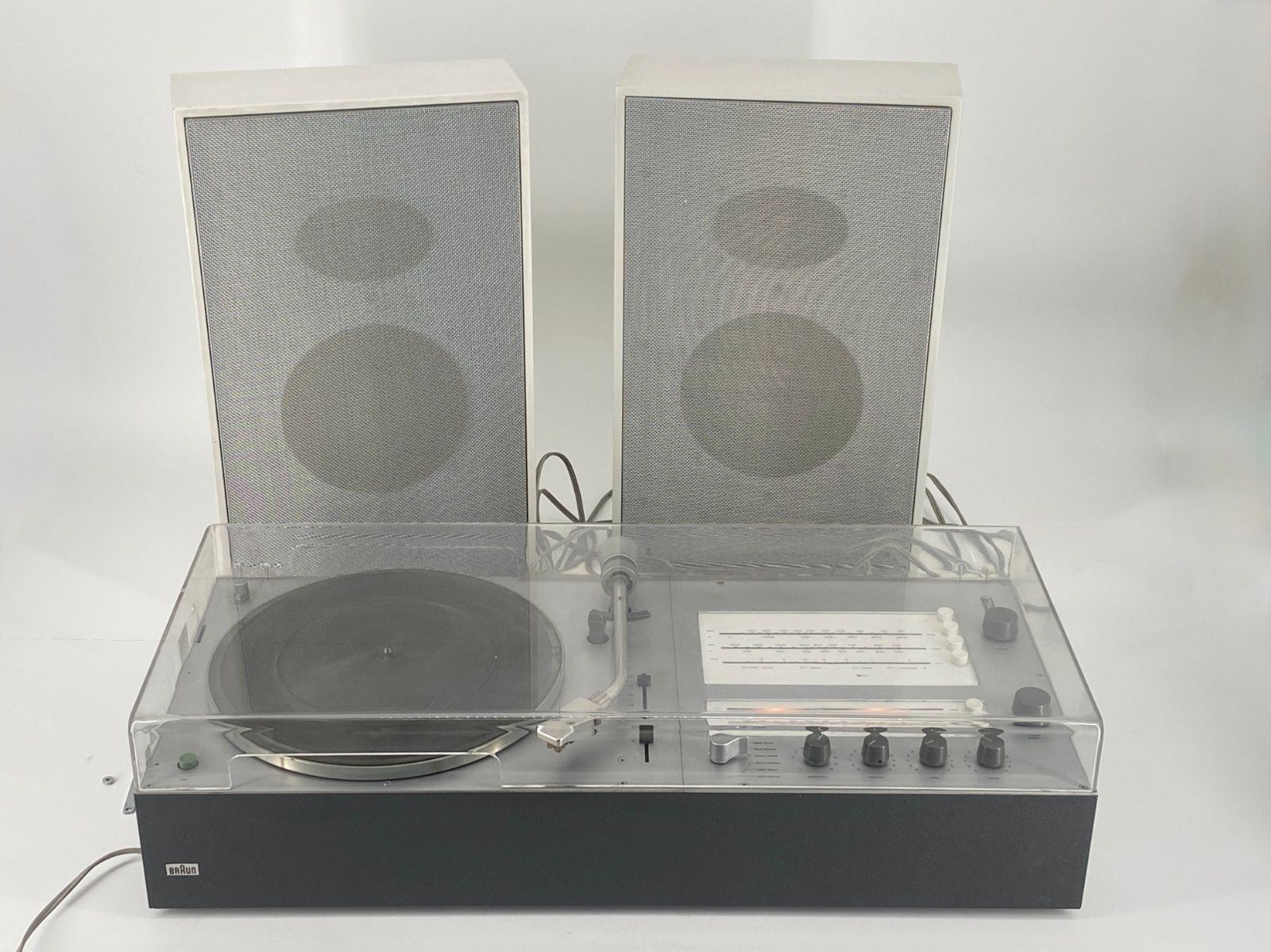 * BRAUN AUDIO 250 TC45/4 +BOXEN RAMS DESIGN PLATTENSPIELER SW