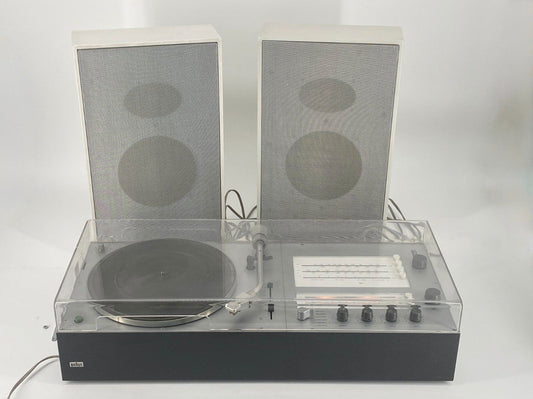 * BRAUN AUDIO 250 TC45/4 +BOXEN RAMS DESIGN PLATTENSPIELER SW